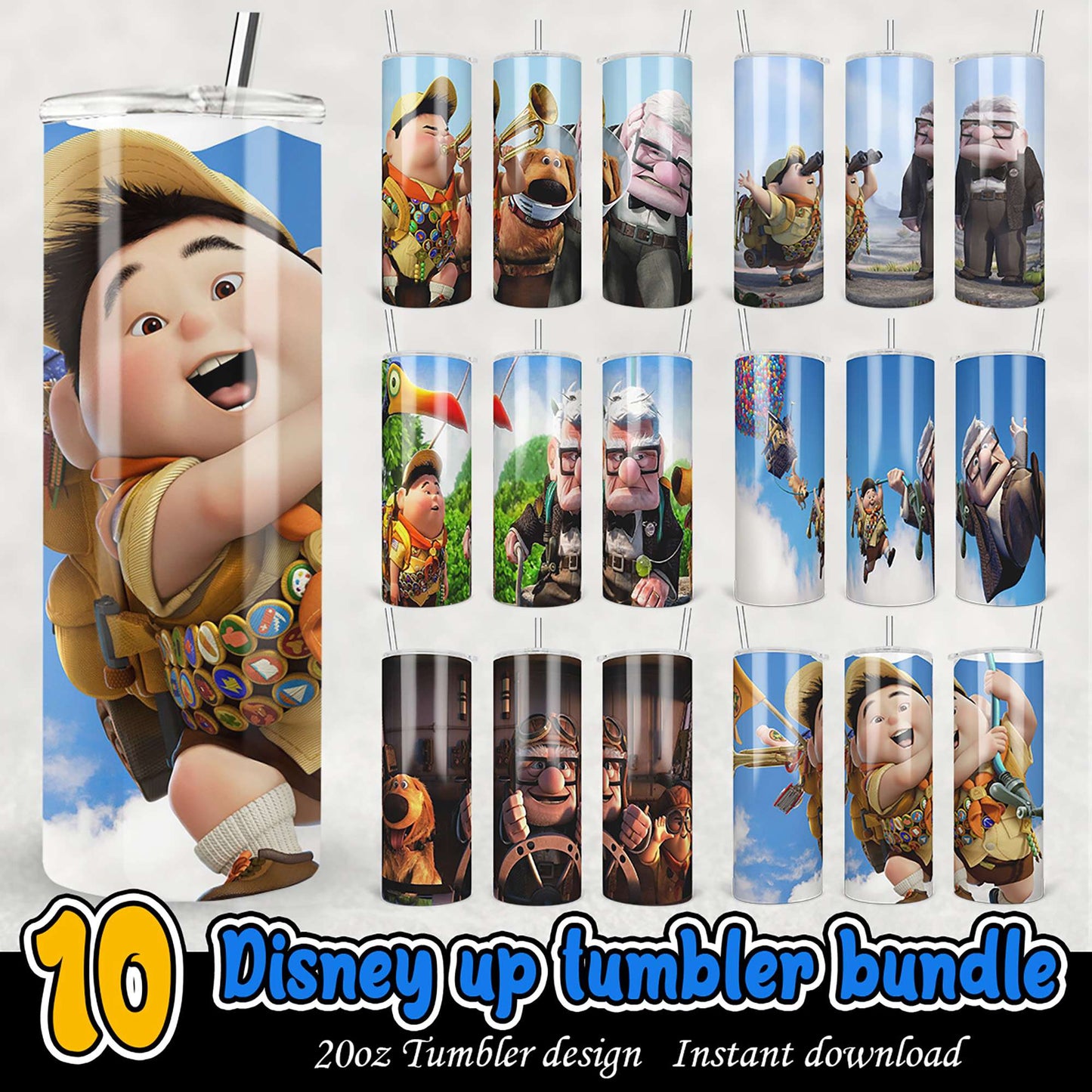 10 Up Tumbler Designs Disney Bundle