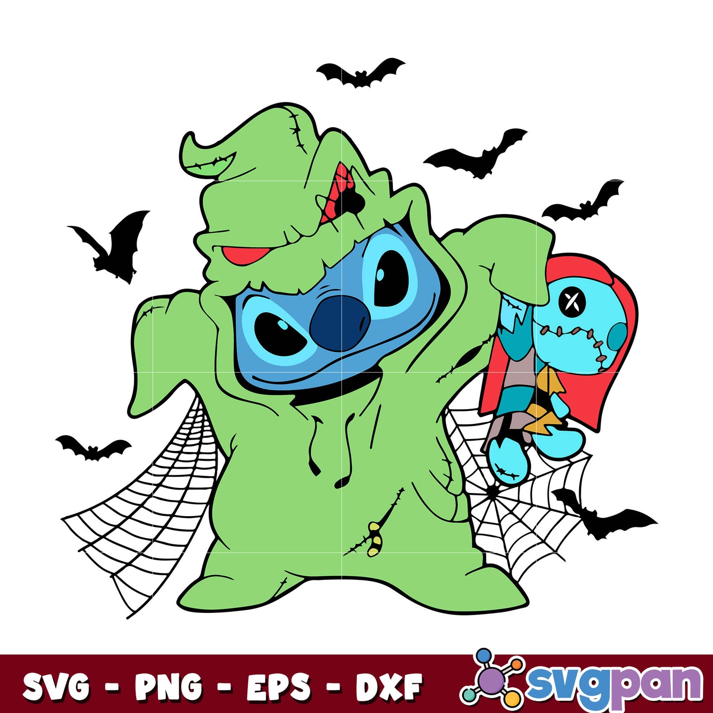 Stitch Oogie Boogie Svg, Halloween Svg
