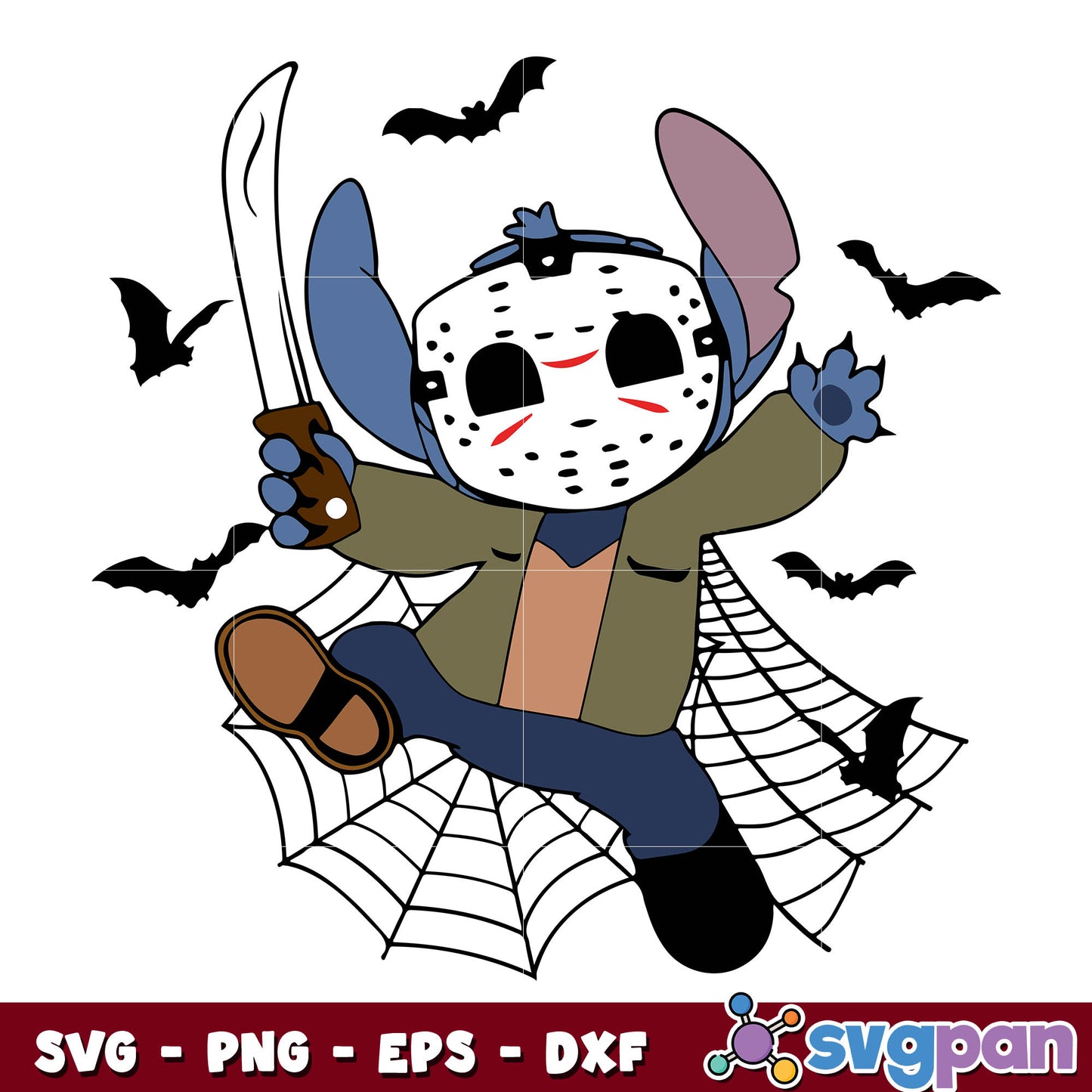 Stitch Jason Voorhees Svg