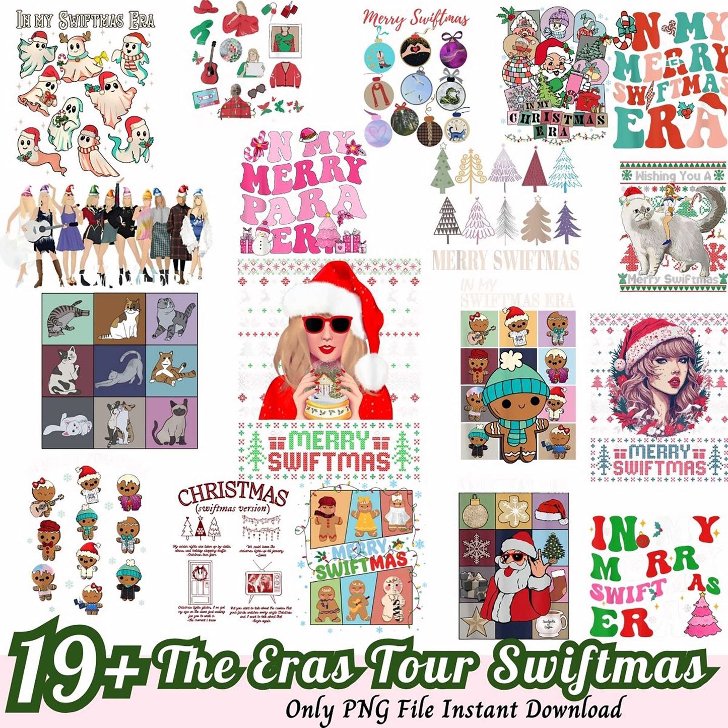 19+ Taylor Swift Eras Tour Swiftmas PNGs