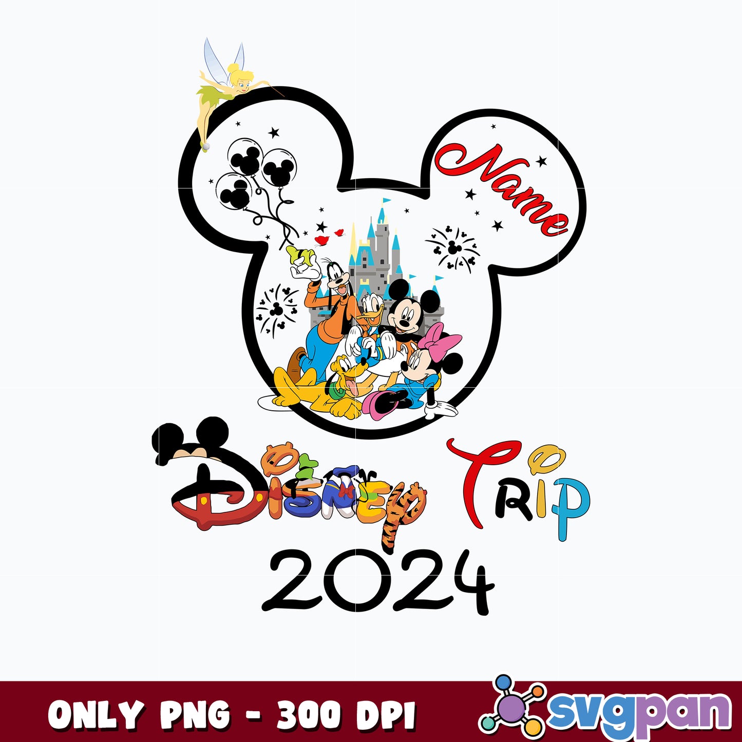 Mickey Mouse Disney Trip 2024 png