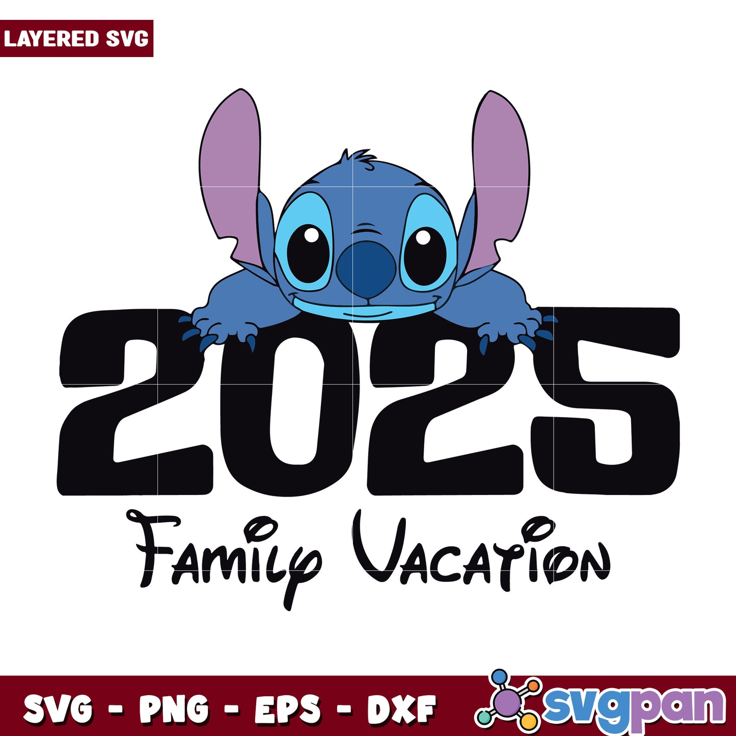2025 family vacation stitch svg, disney movies svg, family vacation svg