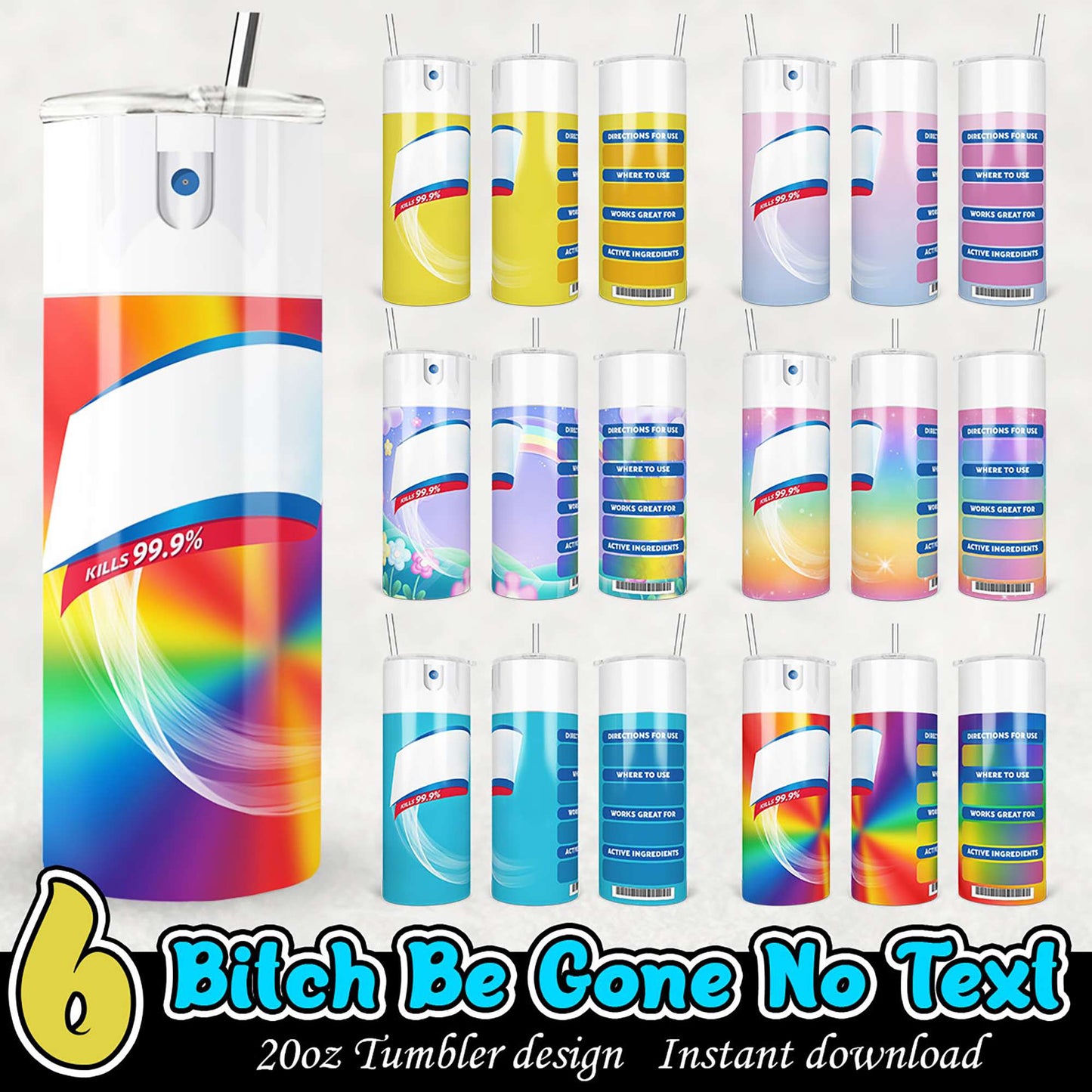 20oz Tumbler Design PNG Bundle