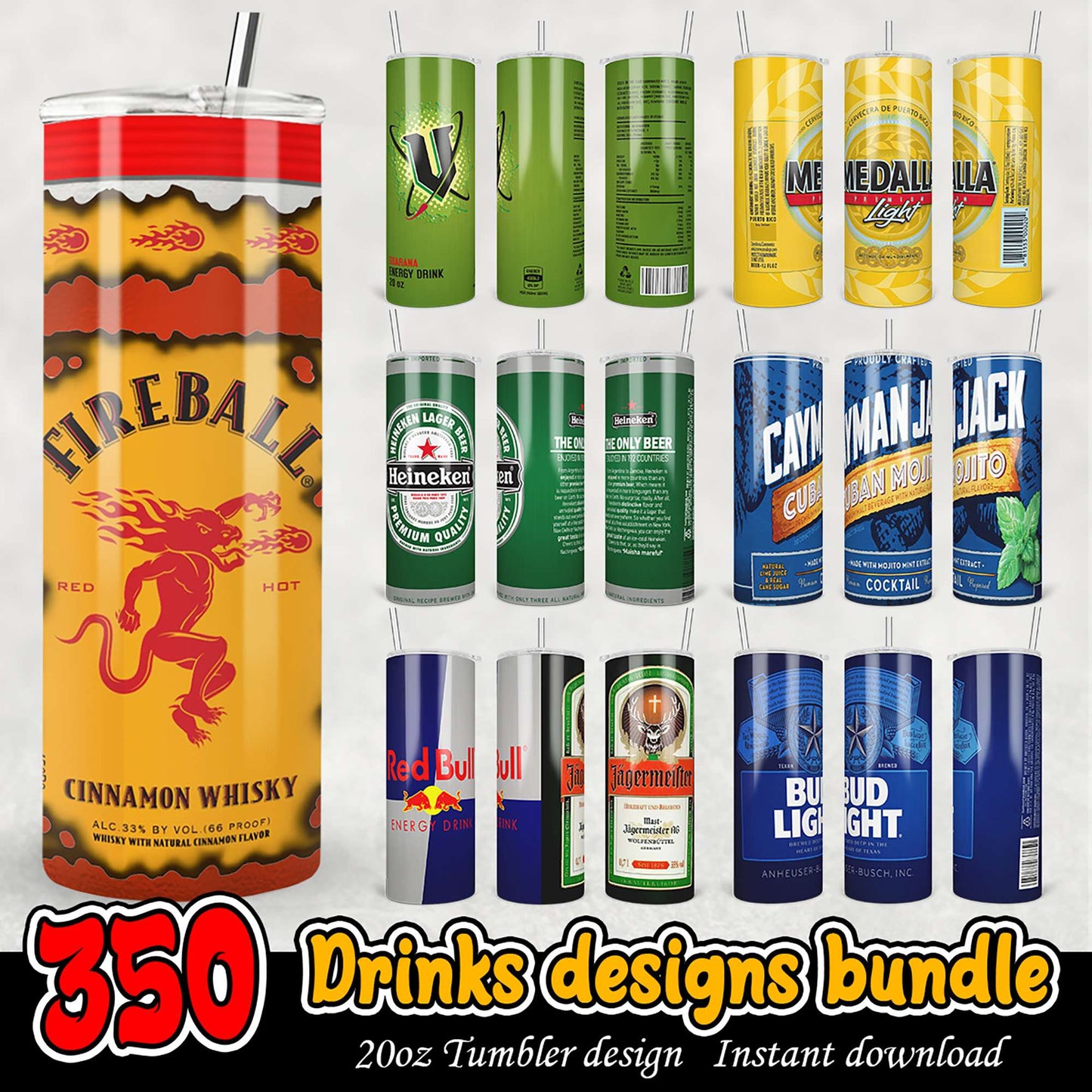 350 Drink Designs Bundle 20oz Tumblers