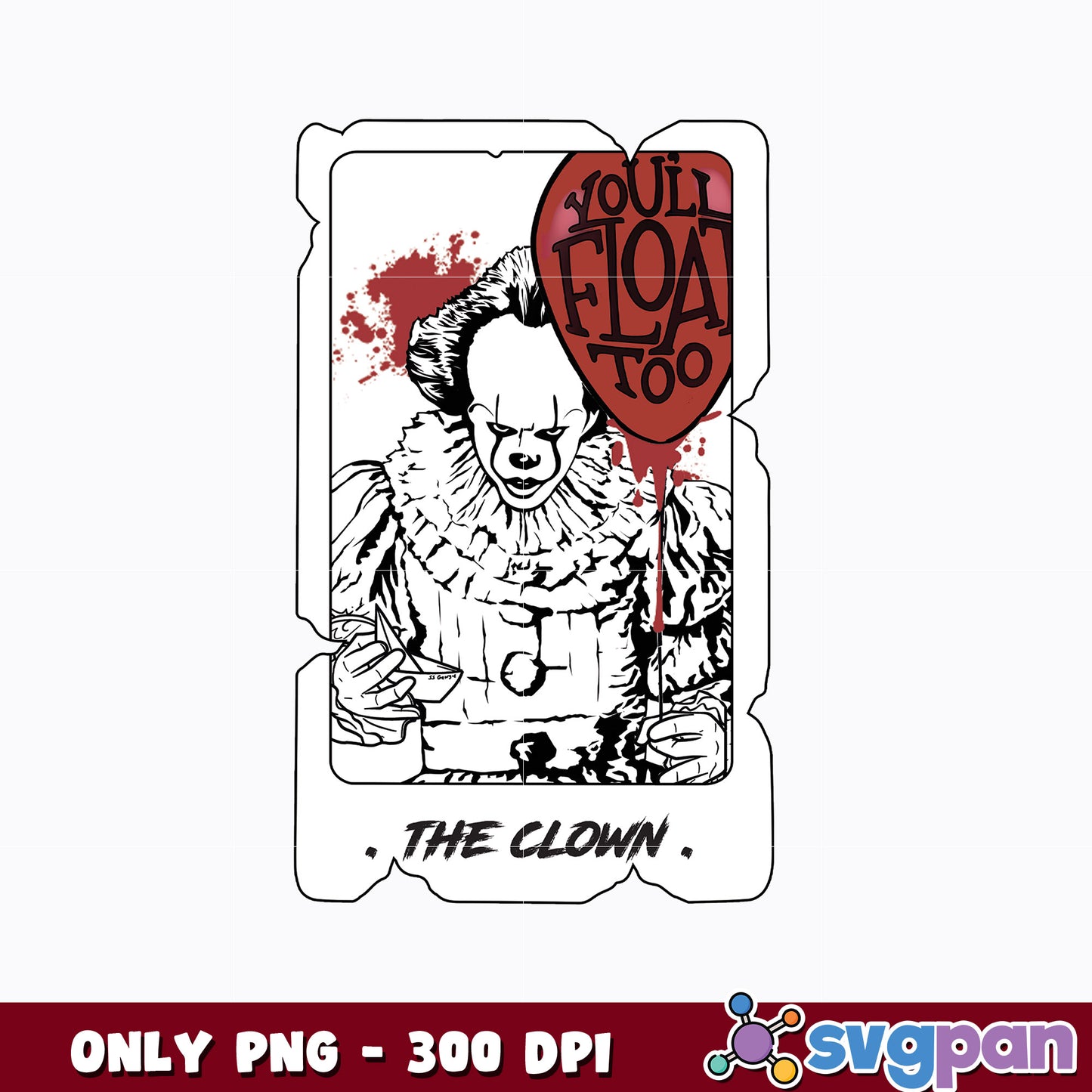 Pennywise horror movie png