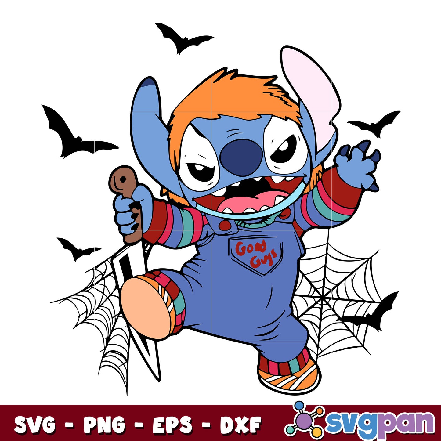 Stitch Chucky Svg Svg, Halloween Svg