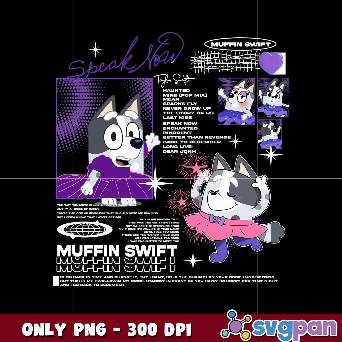Bluey Muffin Dress cartoon png