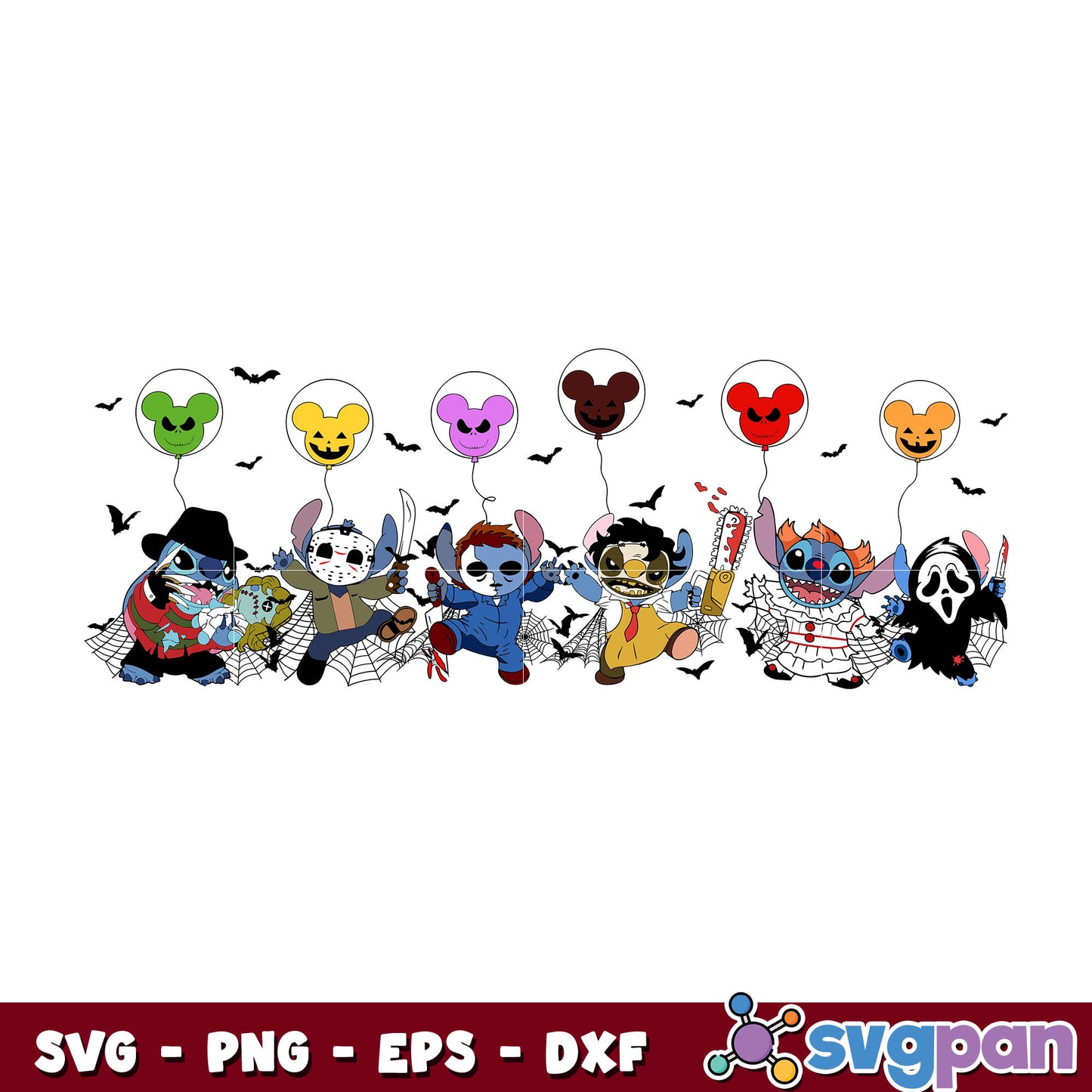 Stitch Jigsaw Costume Halloween Svg