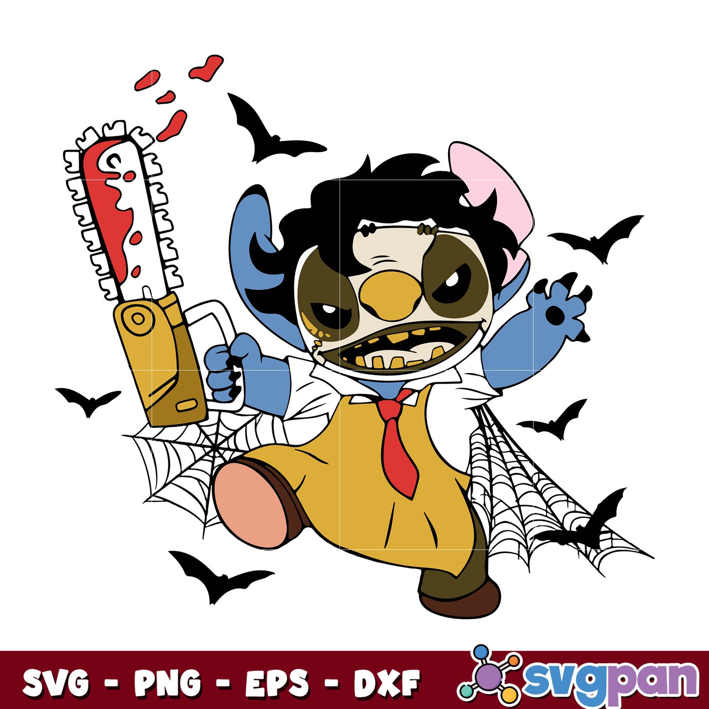 Leatherface Stitch Halloween Svg
