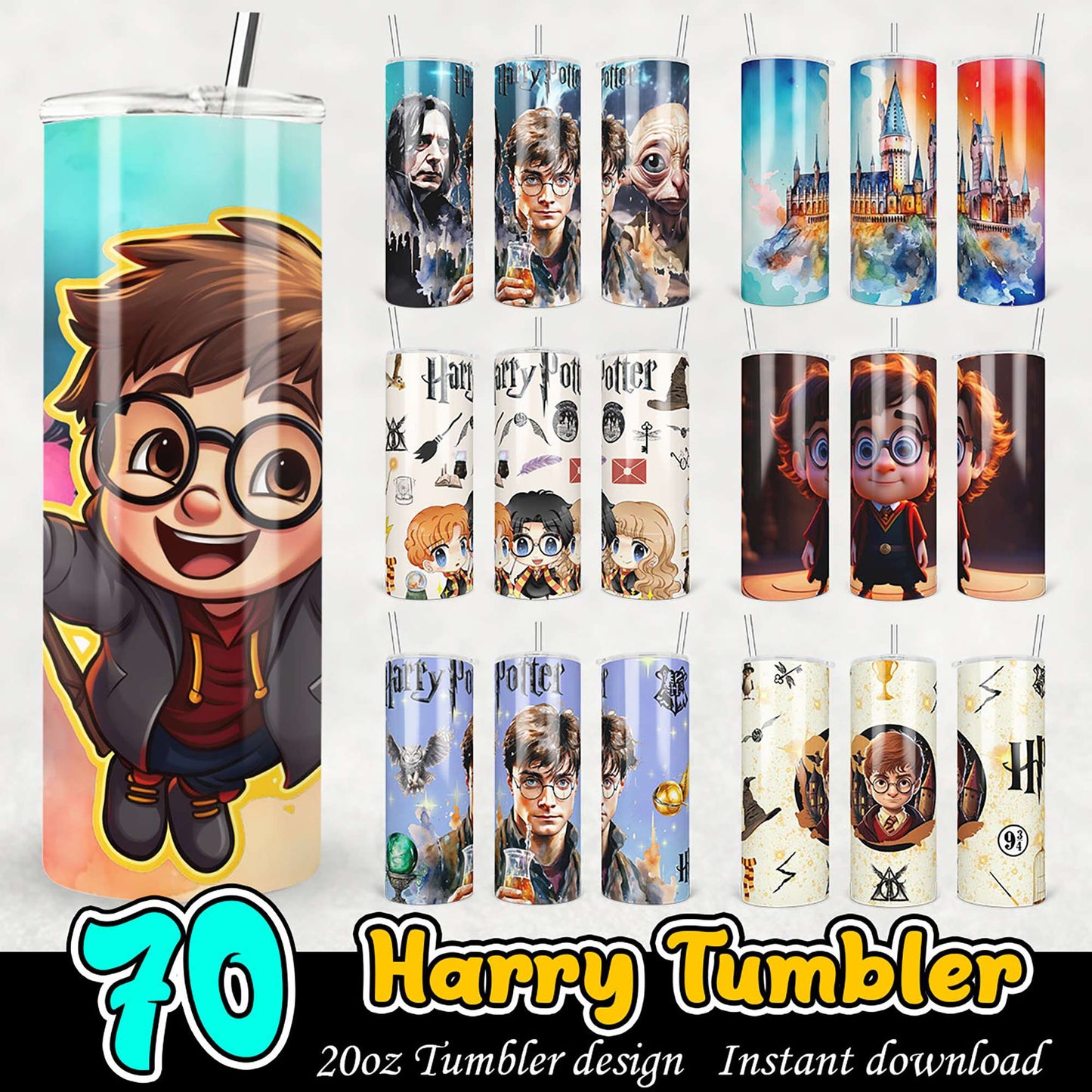 70 Harry Potter Tumbler Designs