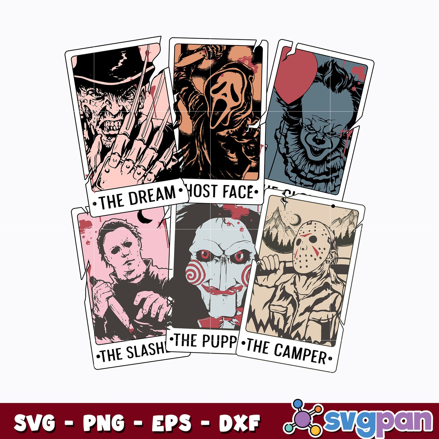 Horror Svg Bundle svg, Horror Characters svg