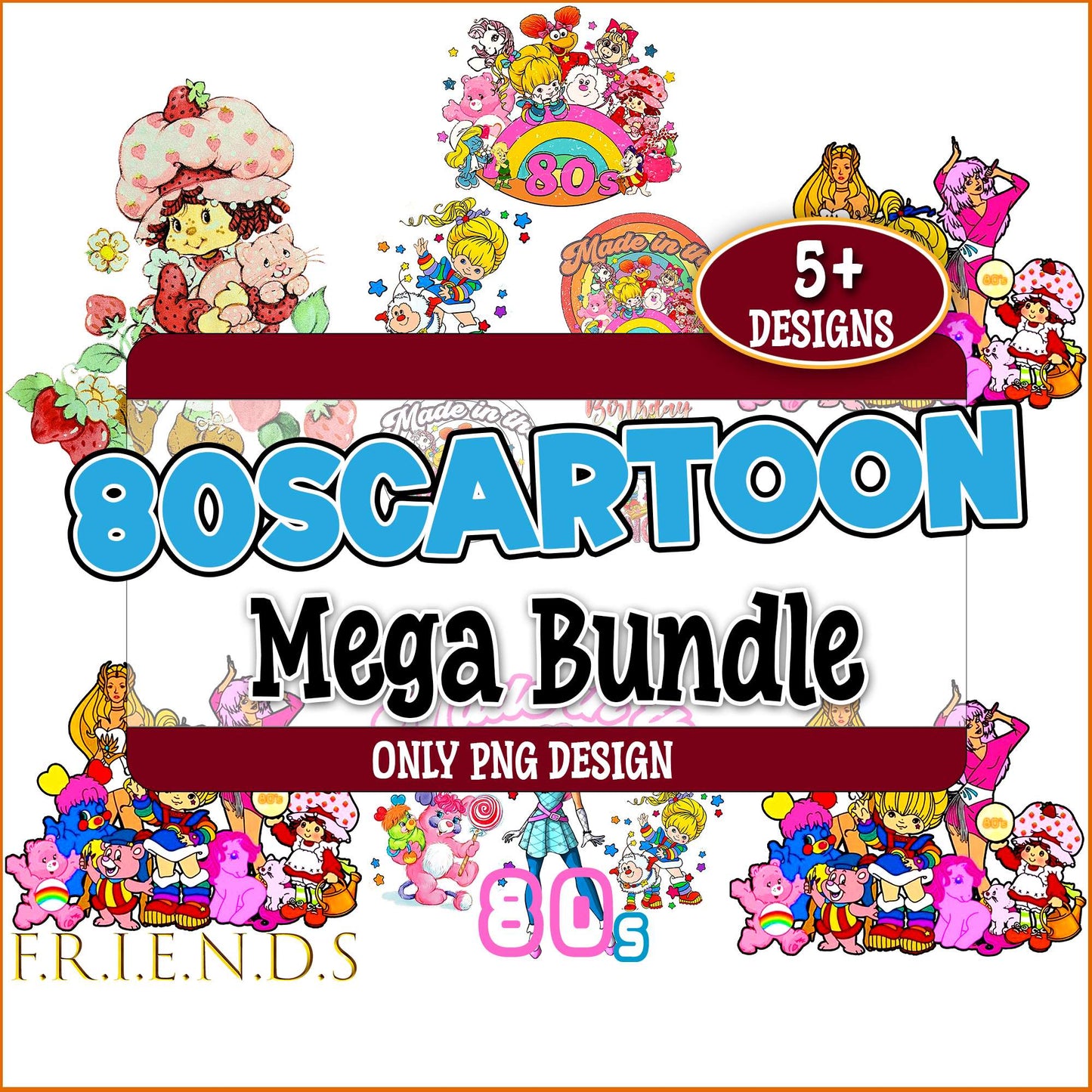 80scartoon png bundle