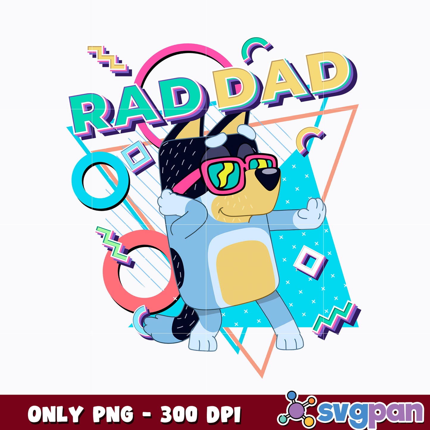Rad Dad Bluey png , Bluey Dad png