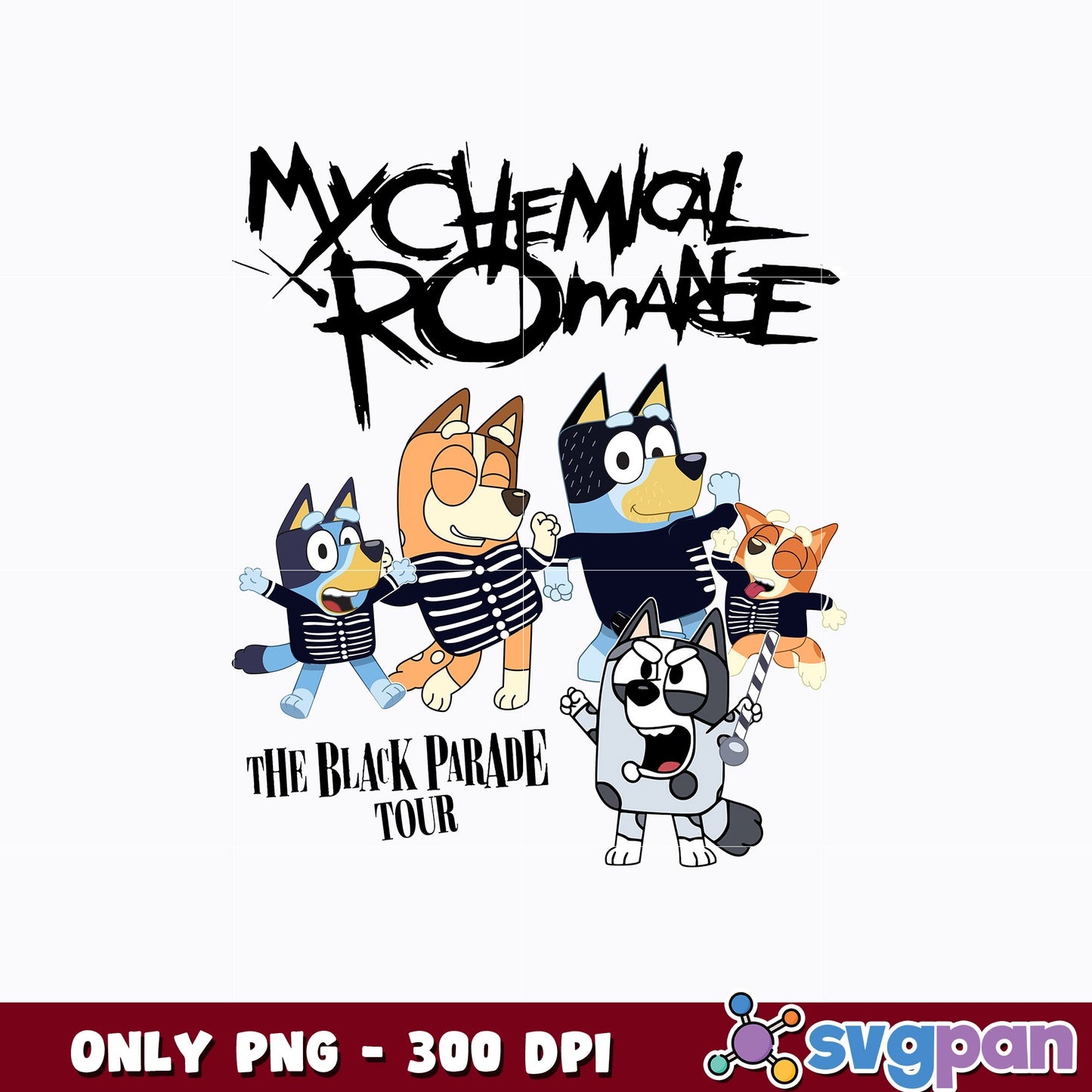 Bluey My Chemical Romance png