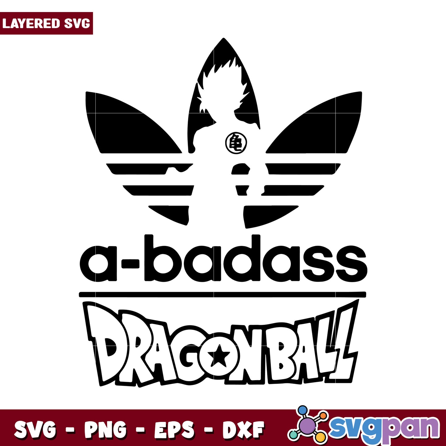 A Badass Dragonball Design for Creative Projects, Ideal for SVG Use