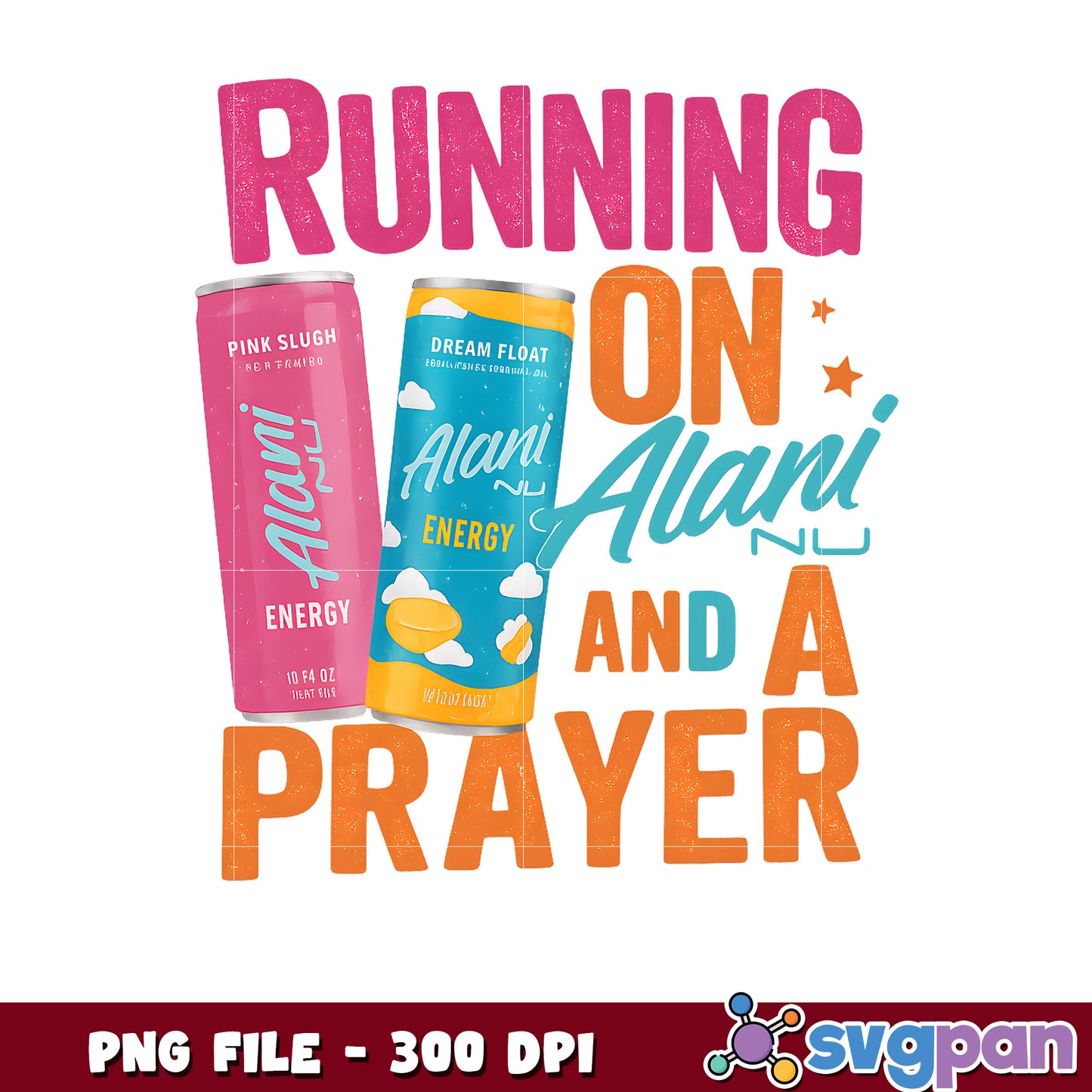 Alani Energy Drink PNG Sublimation Design