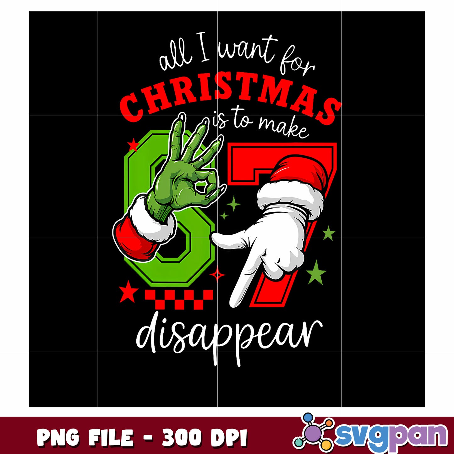 All i want for christmas png, christmas decor png, funny memes png