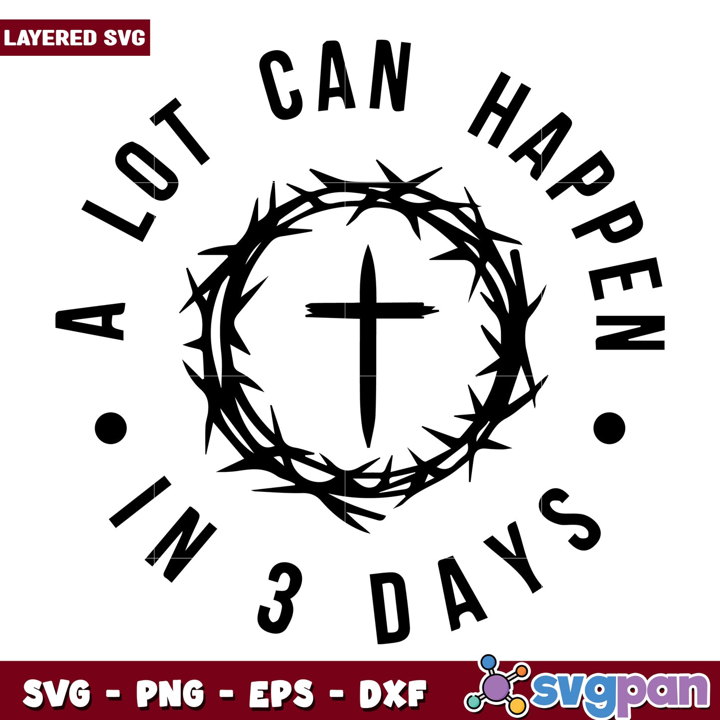 A lot can happen in three day svg, three days grace inspirational quotes svg
