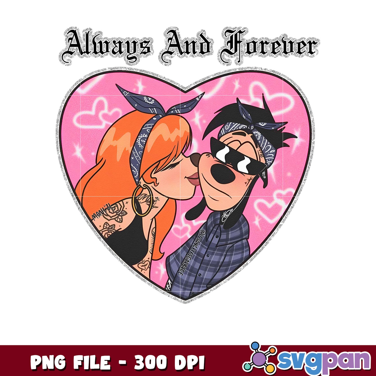 Always And Forever Heart Graphic Design, Perfect for Gifts