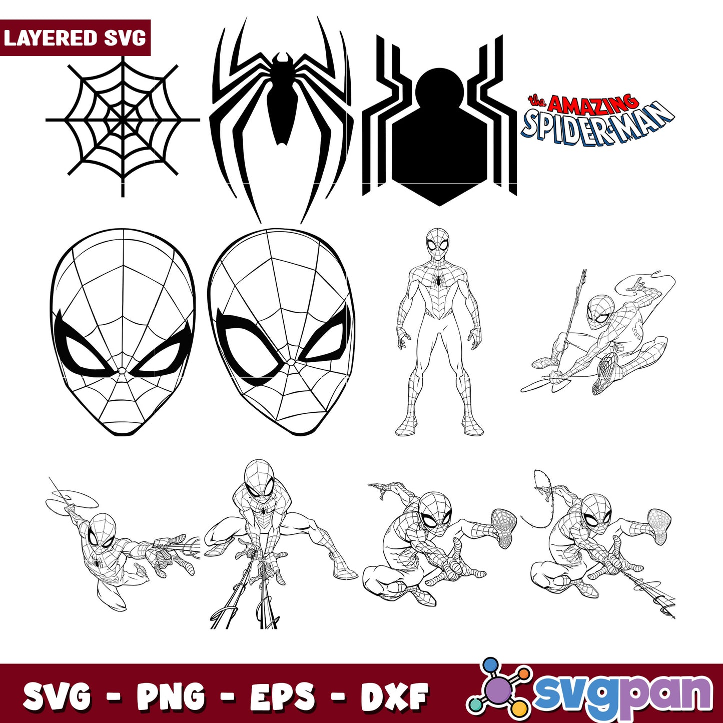 Amazing Spider Man SVG Bundle for Creative Projects