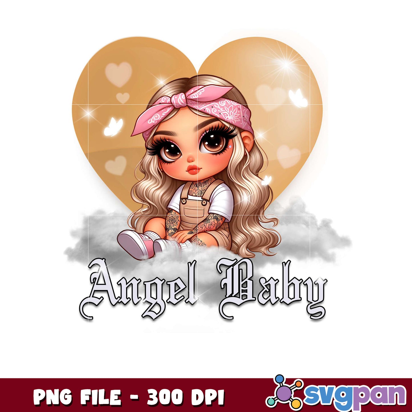 Angel Baby PNG File Design, Cute and Stylish Graphics