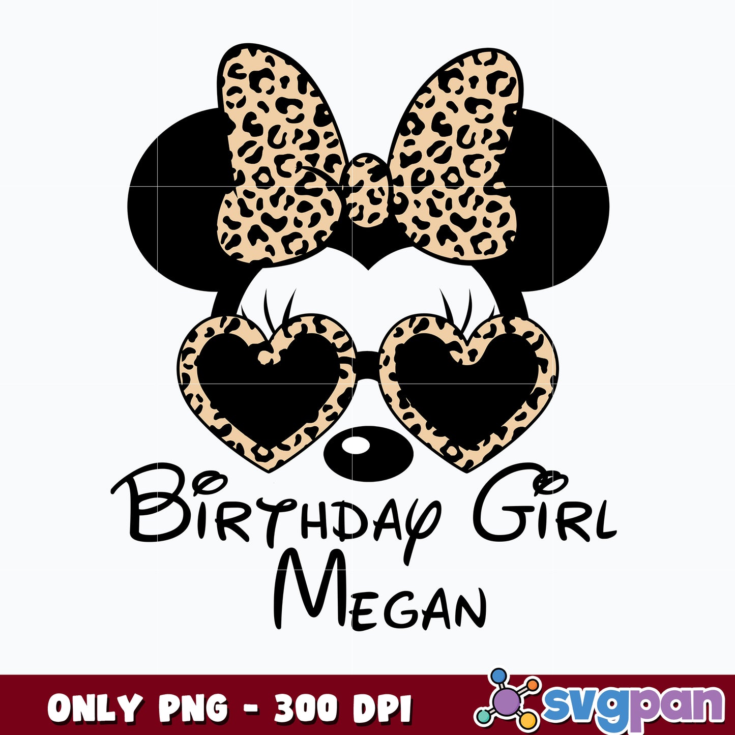 Minnie Mouse Birthday Girl Megan png
