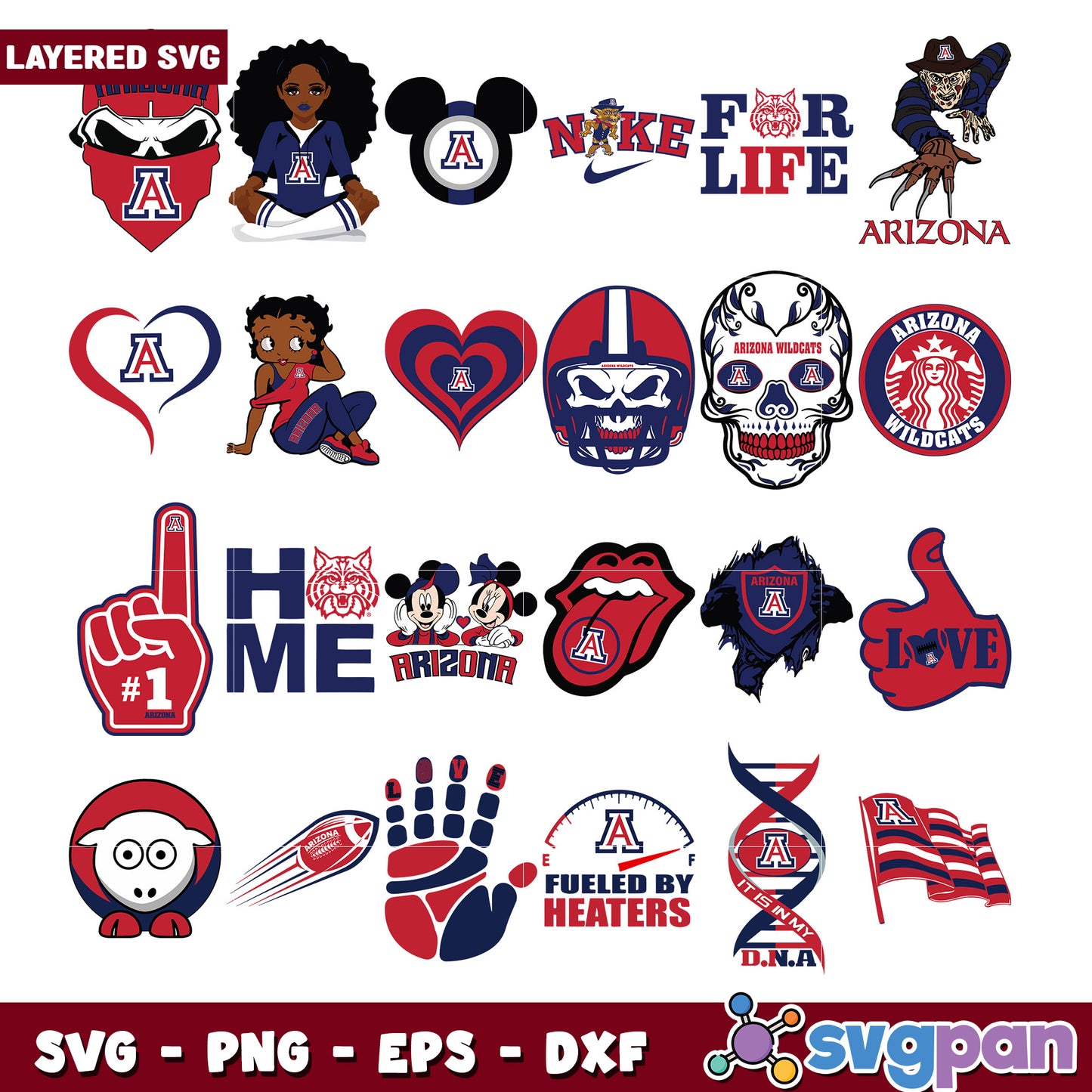 Arizona Wildcats SVG Bundle Download