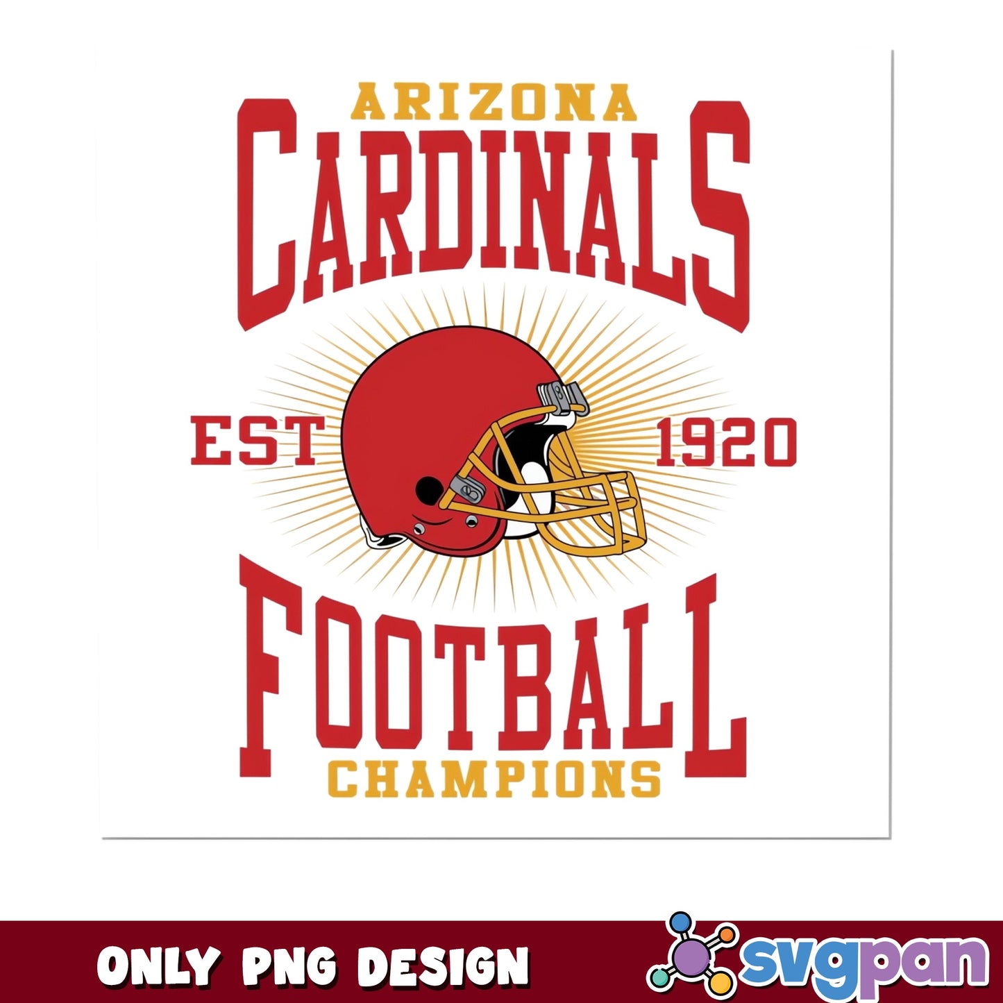 Arizona Cardinals Football PNG, Cardinals Champions PNG, NFL PNG