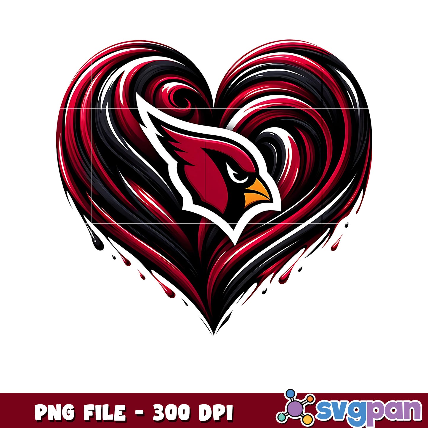 Arizona cardinals heart png, nfl reddit png, nfl network png