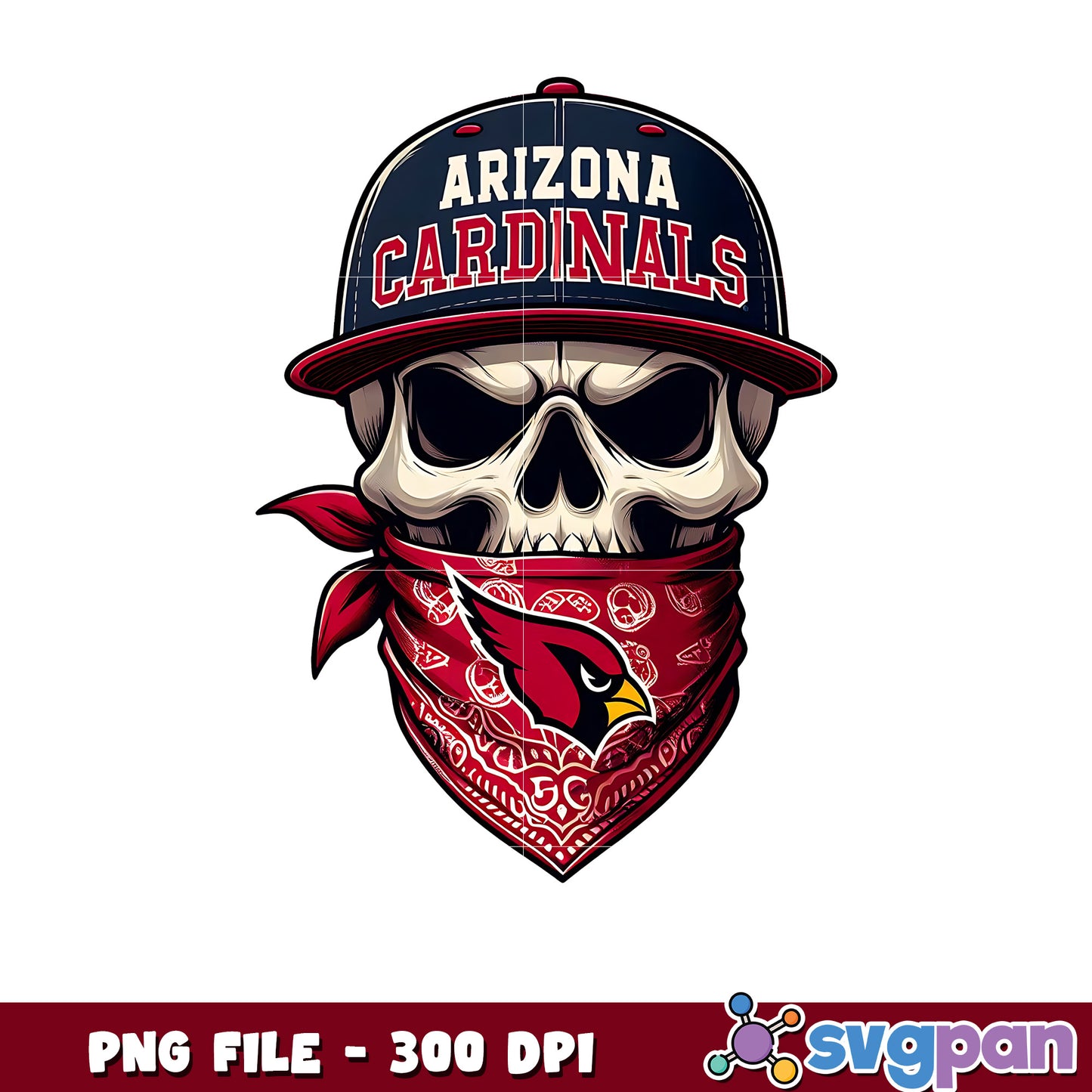Arizona cardinals skull png, amrican football games png, nfl schedule png