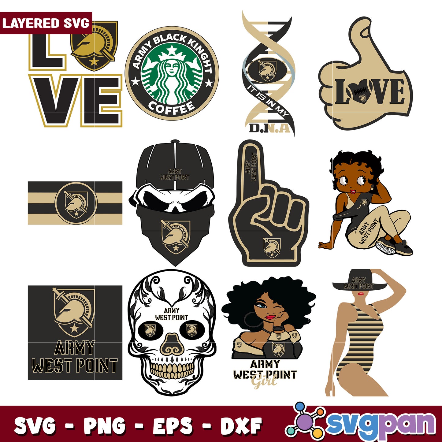 Army West Point SVG Bundle