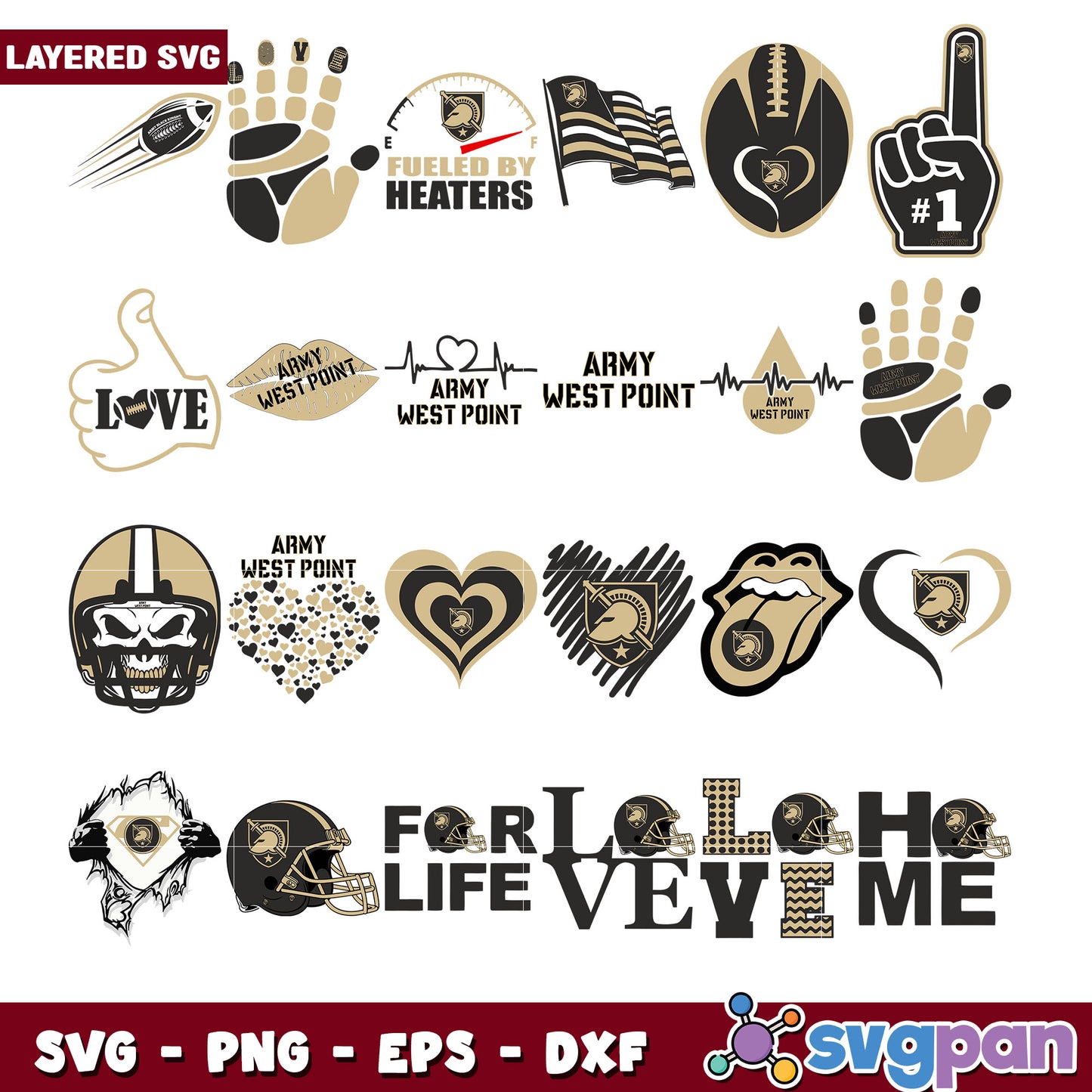Army West Point SVG Bundle for Crafts and Design