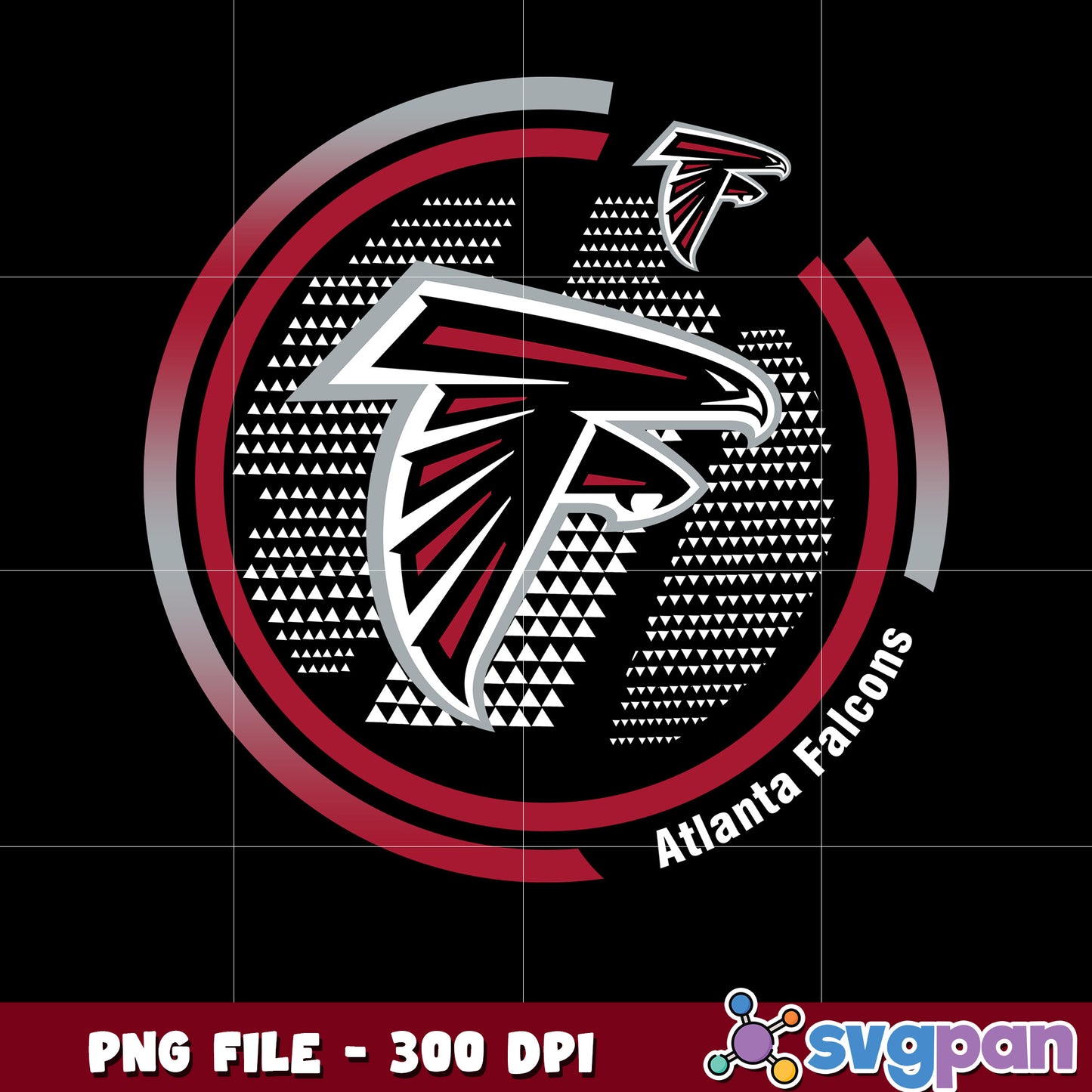 Atlanta falcons circle logo design png, nfl teams logo png, nfl 2025 png