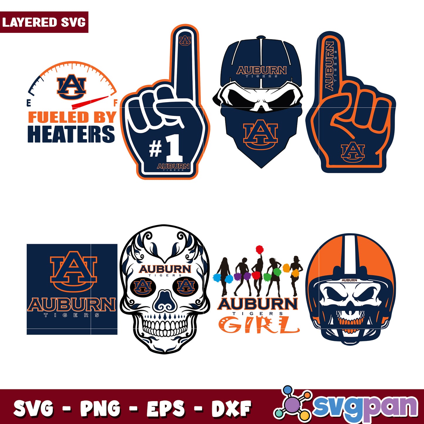 Auburn Tigers SVG Bundle Pack