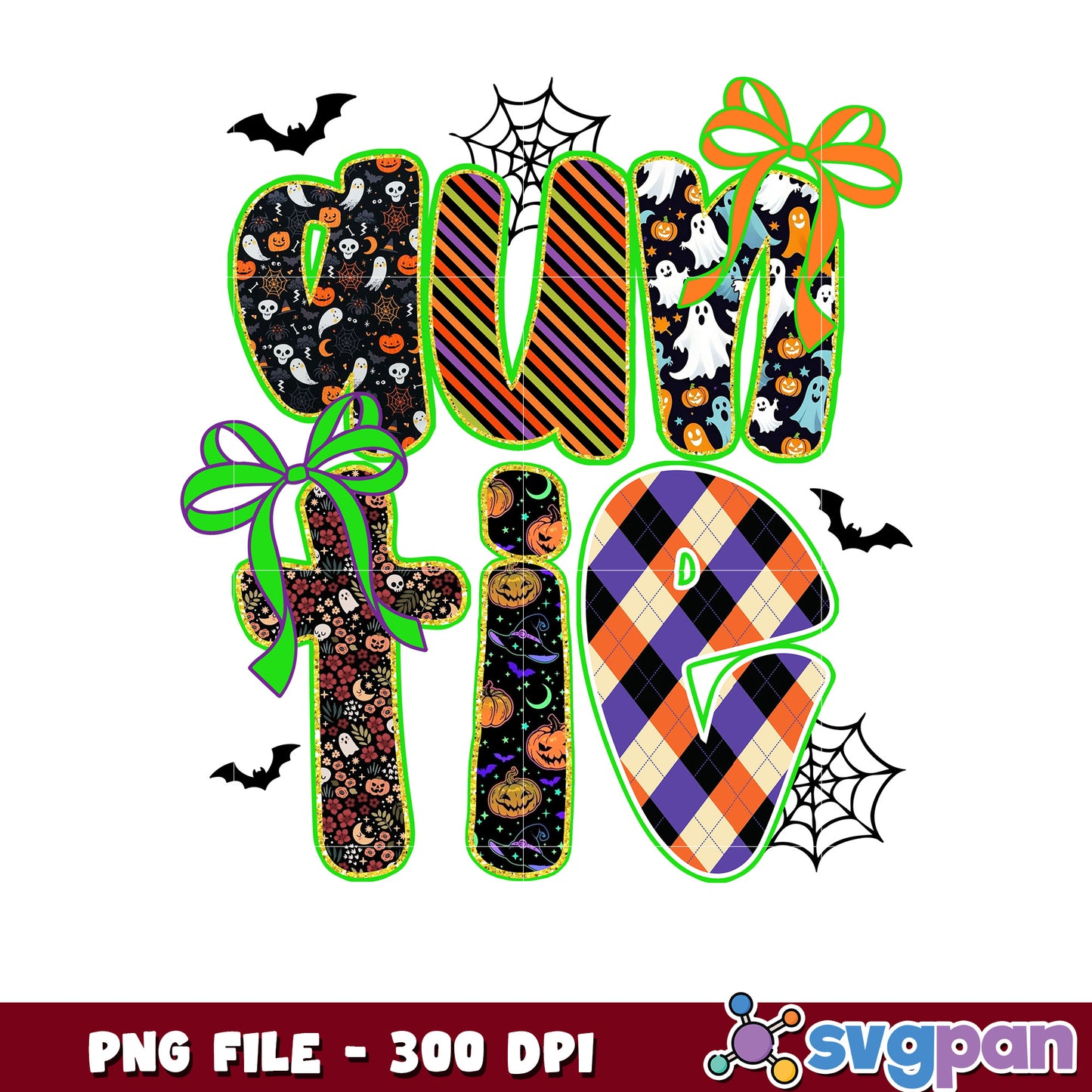 Auntie halloween design png, halloween holiday png, halloween costume png
