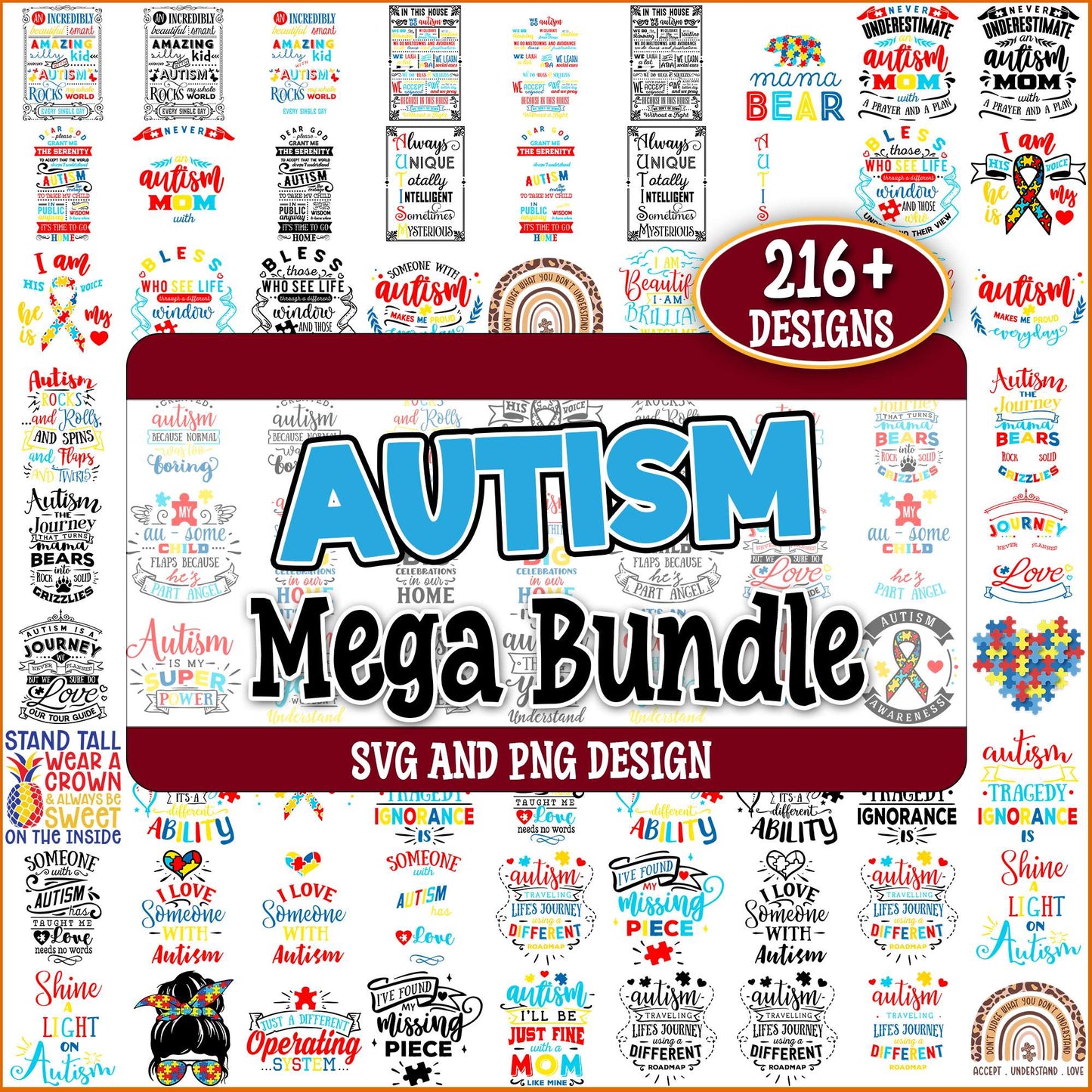 Autism quotes svg bundle