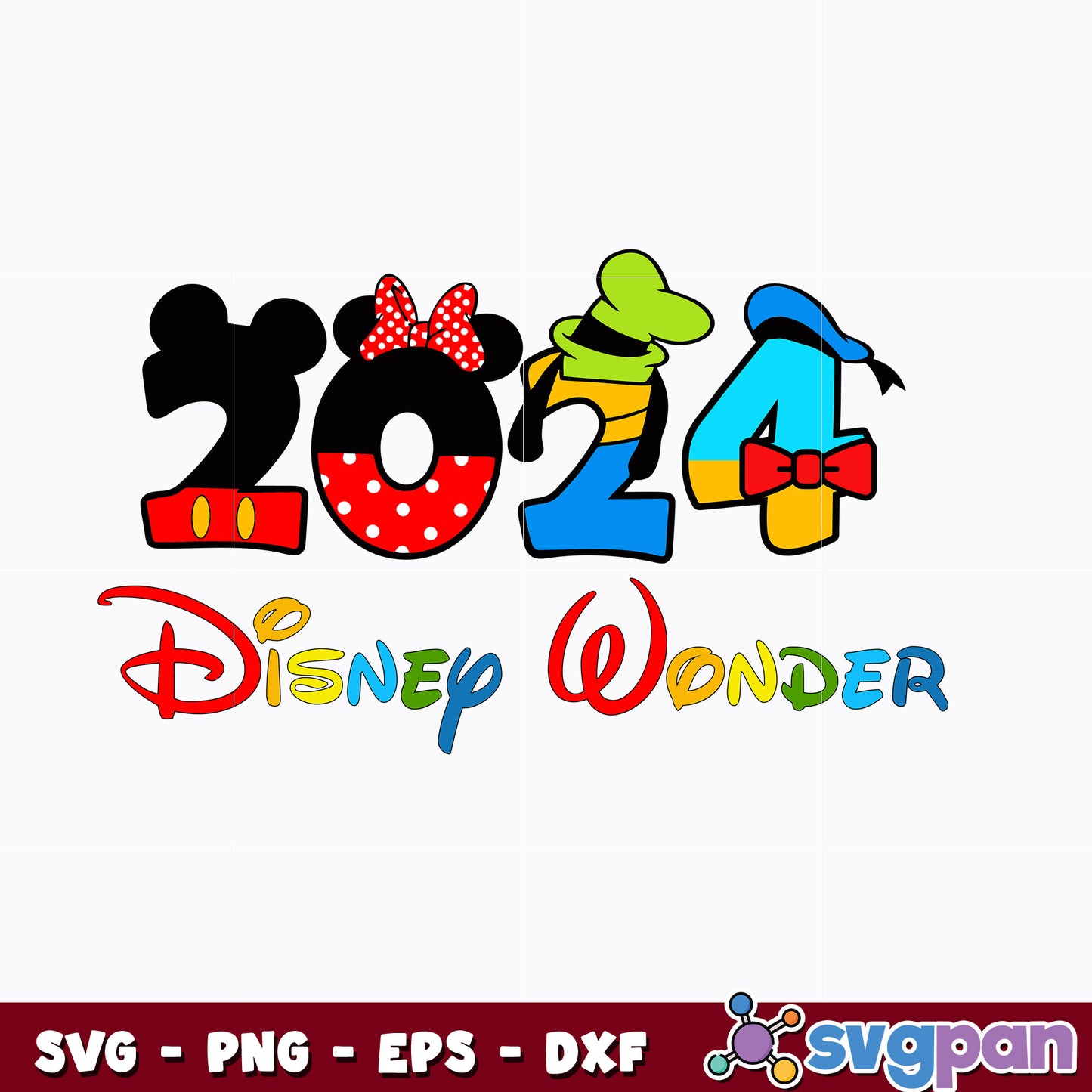 Disney World 2024 Mickey Friend svg