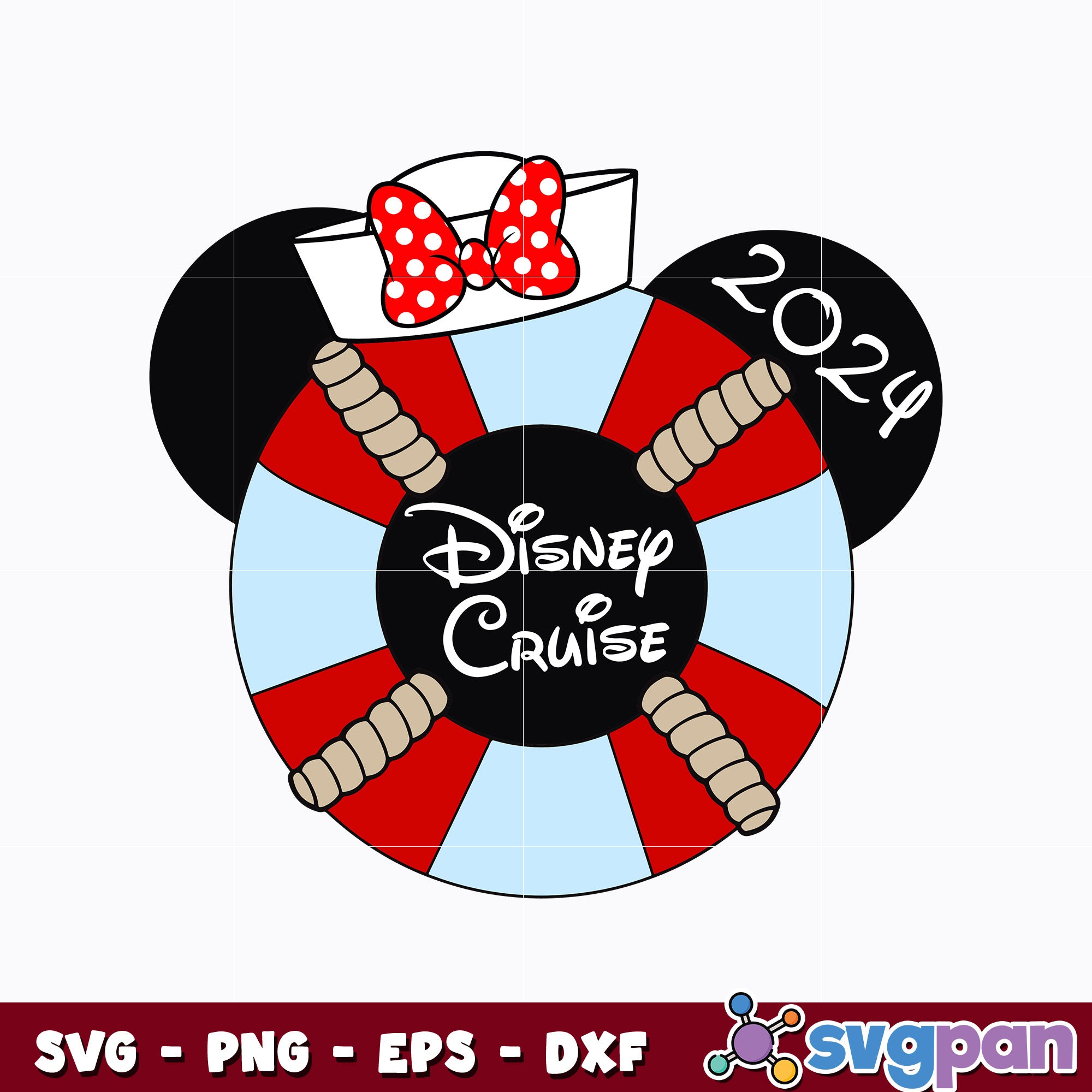 Minnie mouse disney cruise 2024 svg svgpan