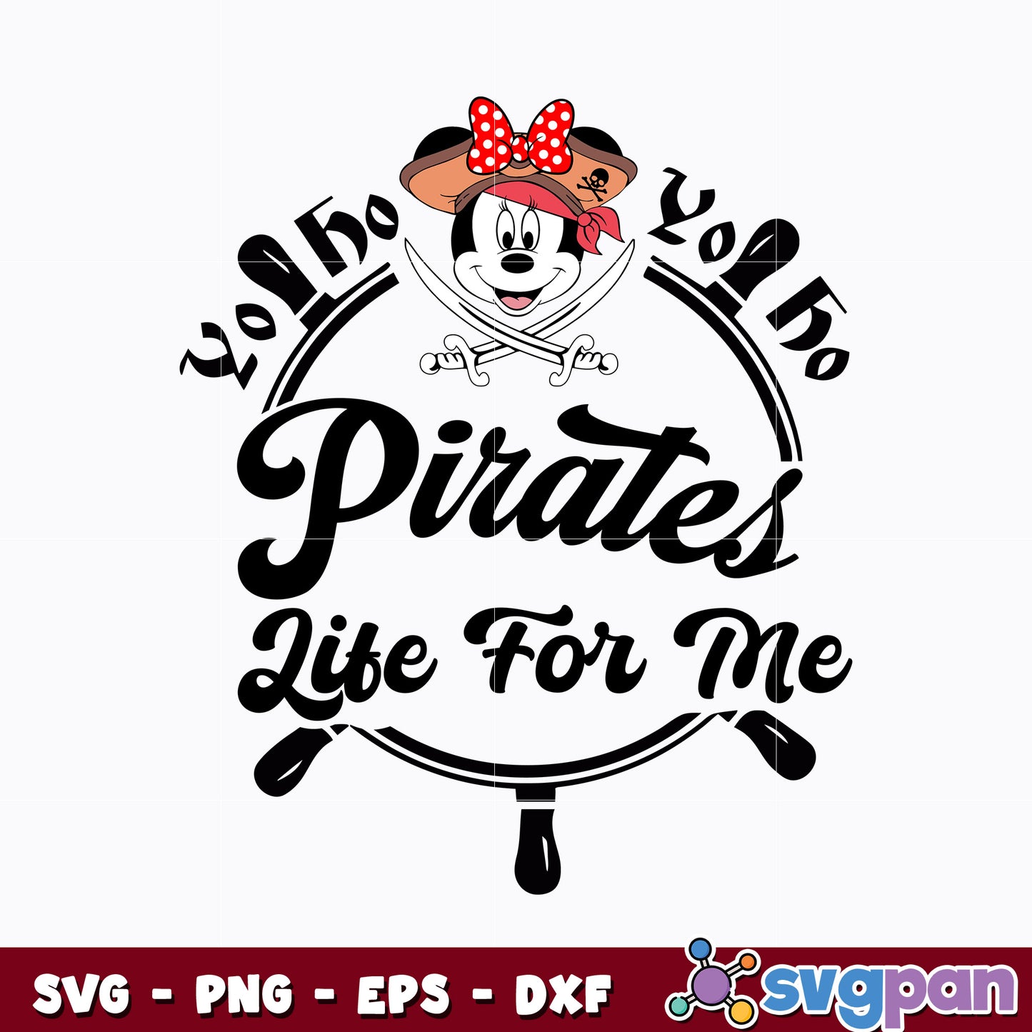 Minnie Pirate Disney Cruise 2023 svg