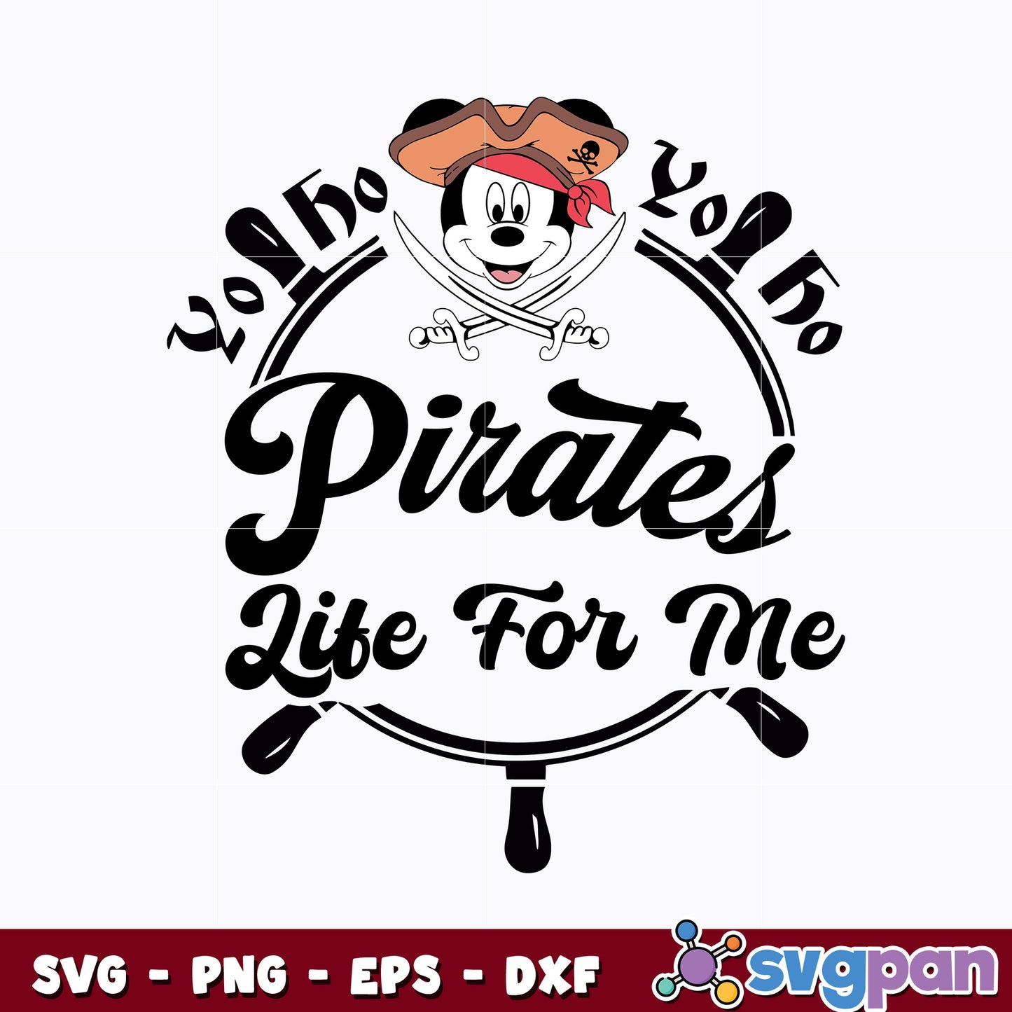 Mickey Pirate Disney Cruise 2023 svg