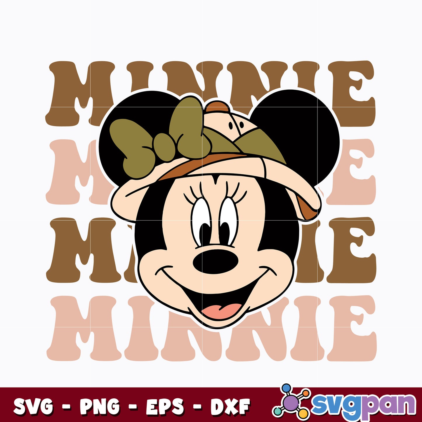 Minnie mouse wild svg