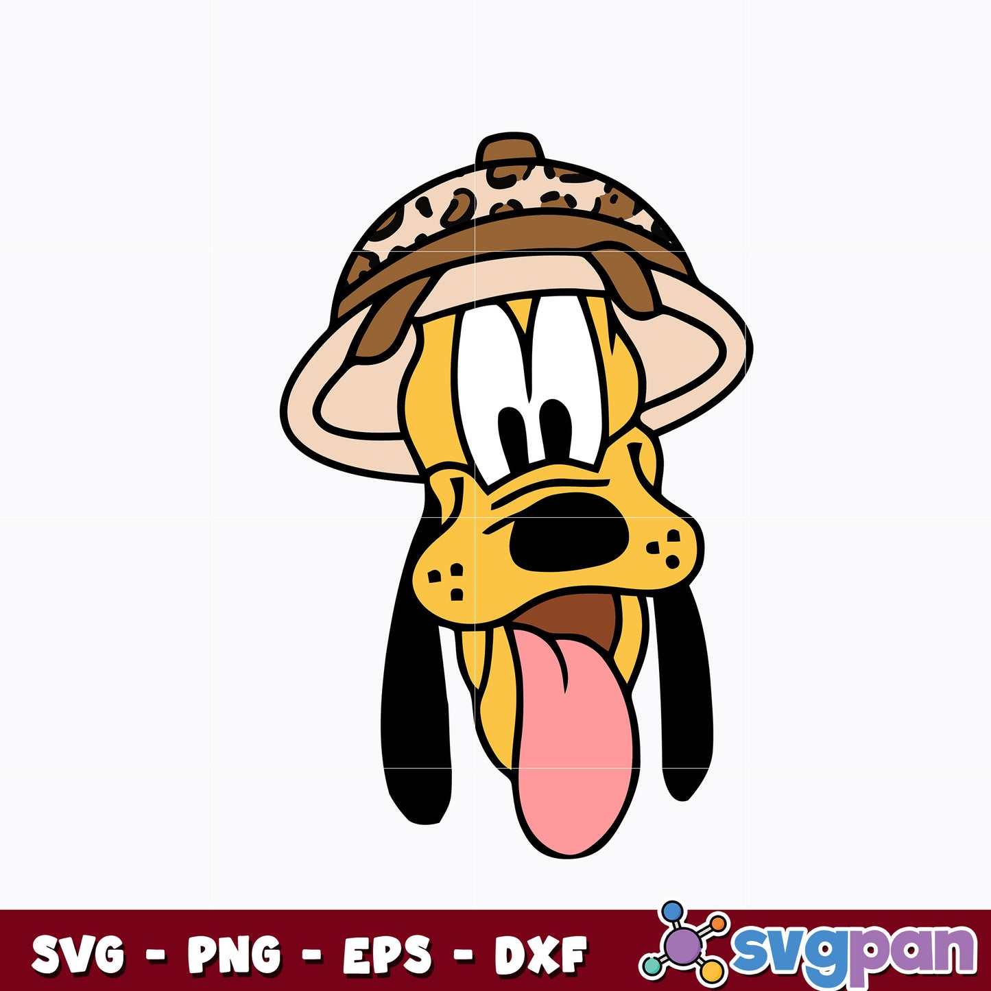 Dog pluto Safari Svg, Safari Trip Svg, Animal Park Svg
