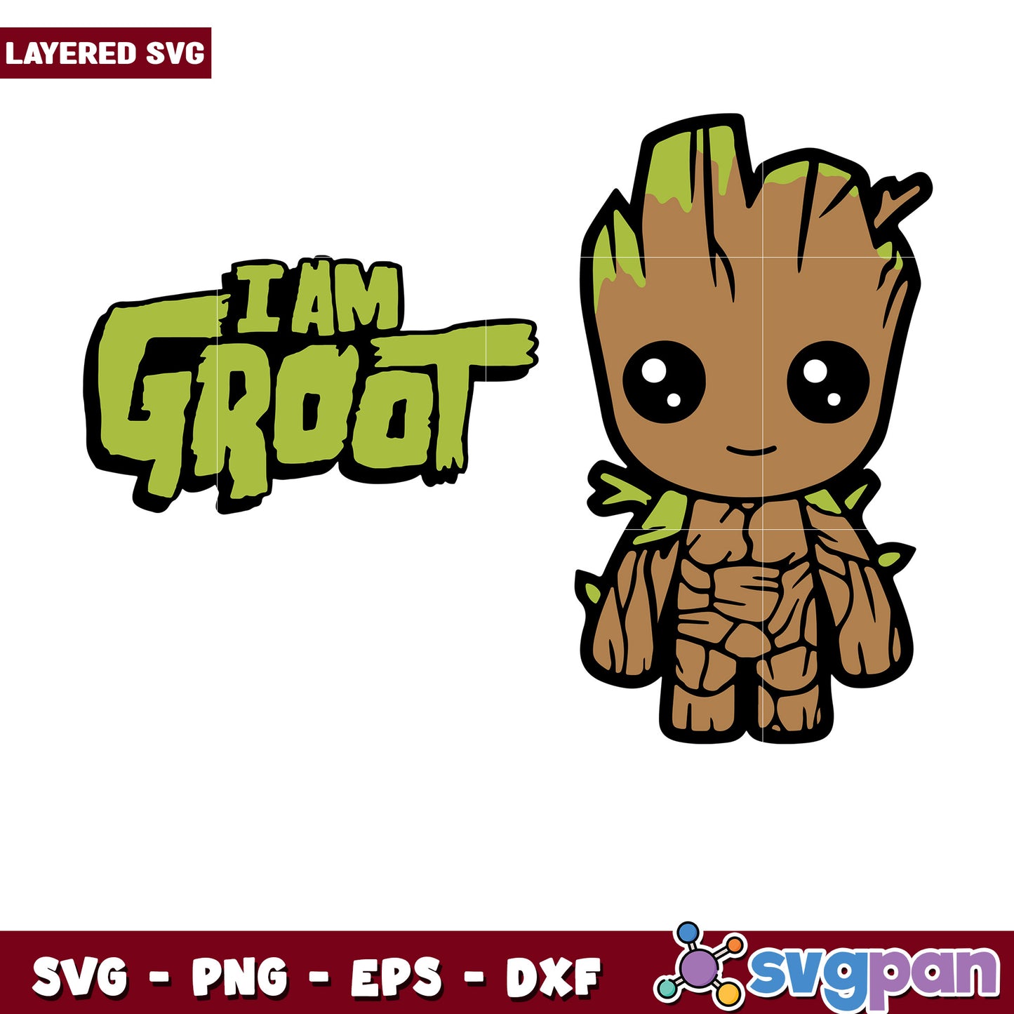 Baby Groot SVG Bundle I Am Groot