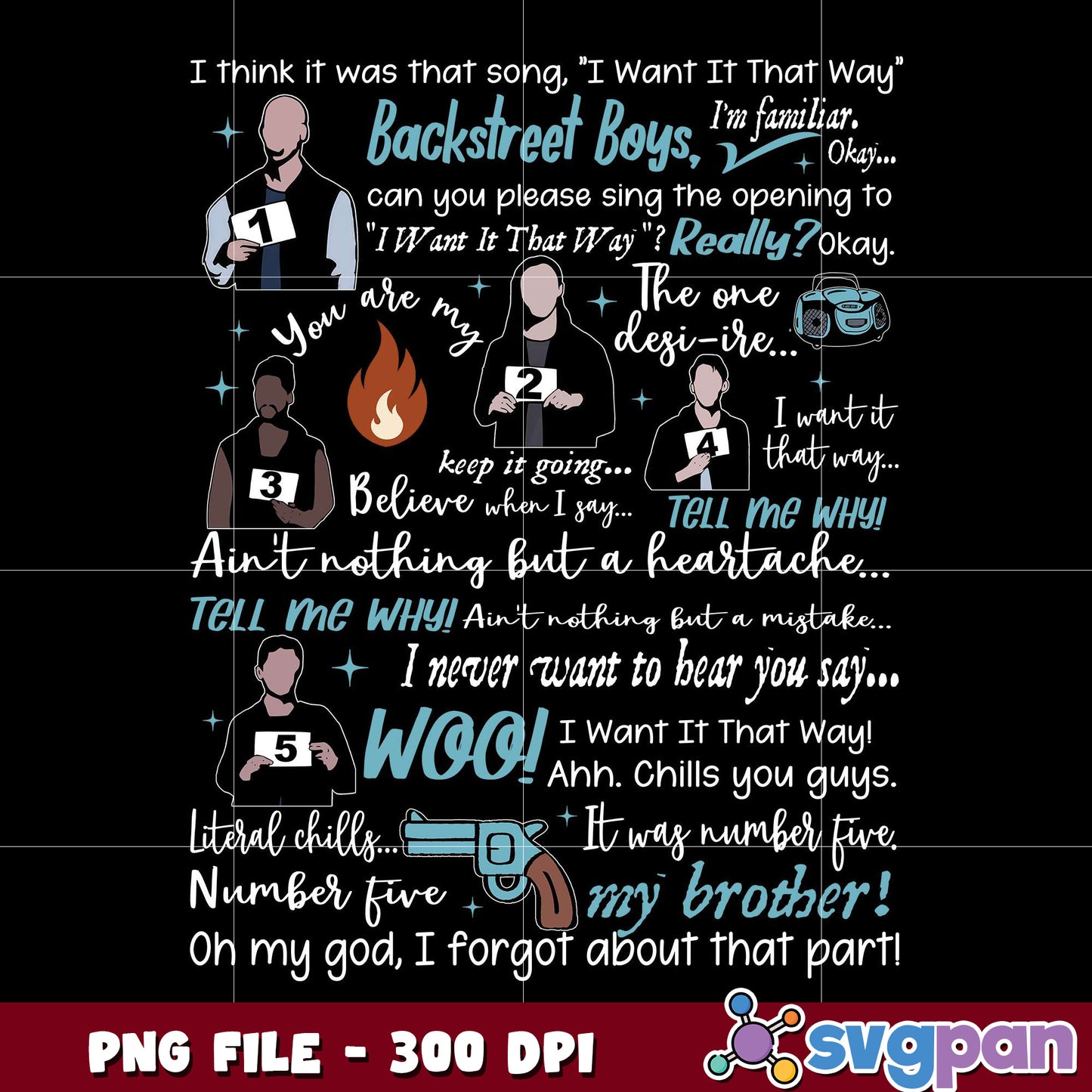 Backstreet boys group png, boy band png, 90s music png