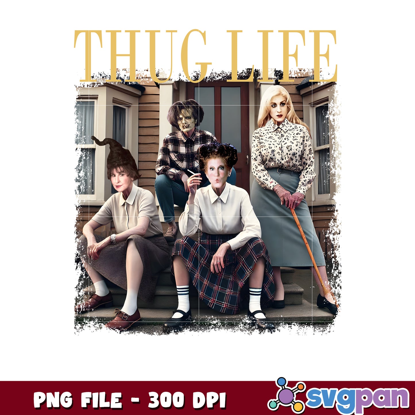 Bad witches thug life png, halloween quotes png, halloween and party png
