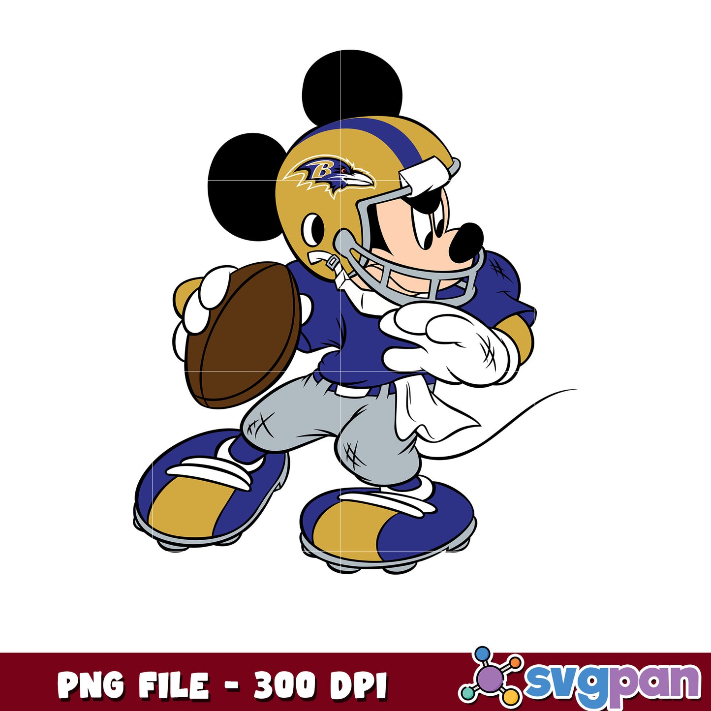 Baltimore ravens nfl mickey mouse logo png, american football league png, nfl teams png
