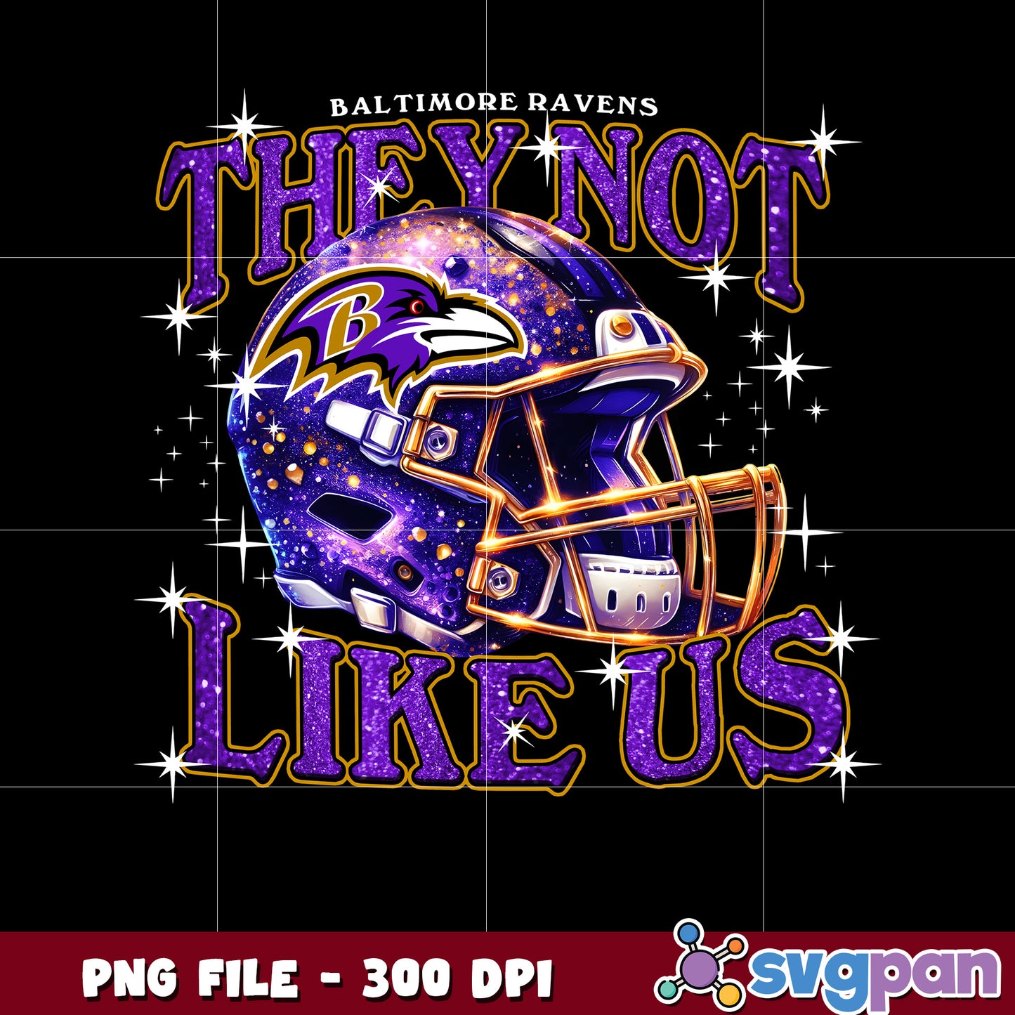 Baltimore ravens they not like us helmet design png, american rugby png, nfl teams png