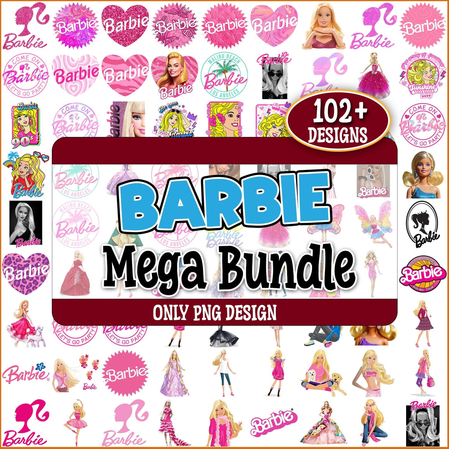 Barbie doll stuff png bundle