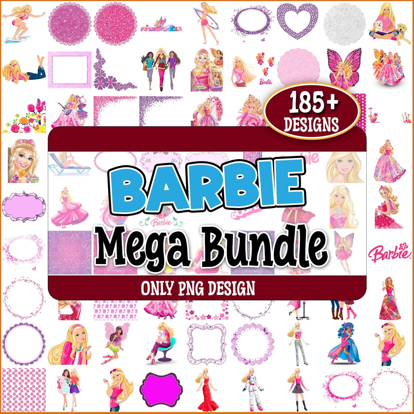 Barbie goods png bundle