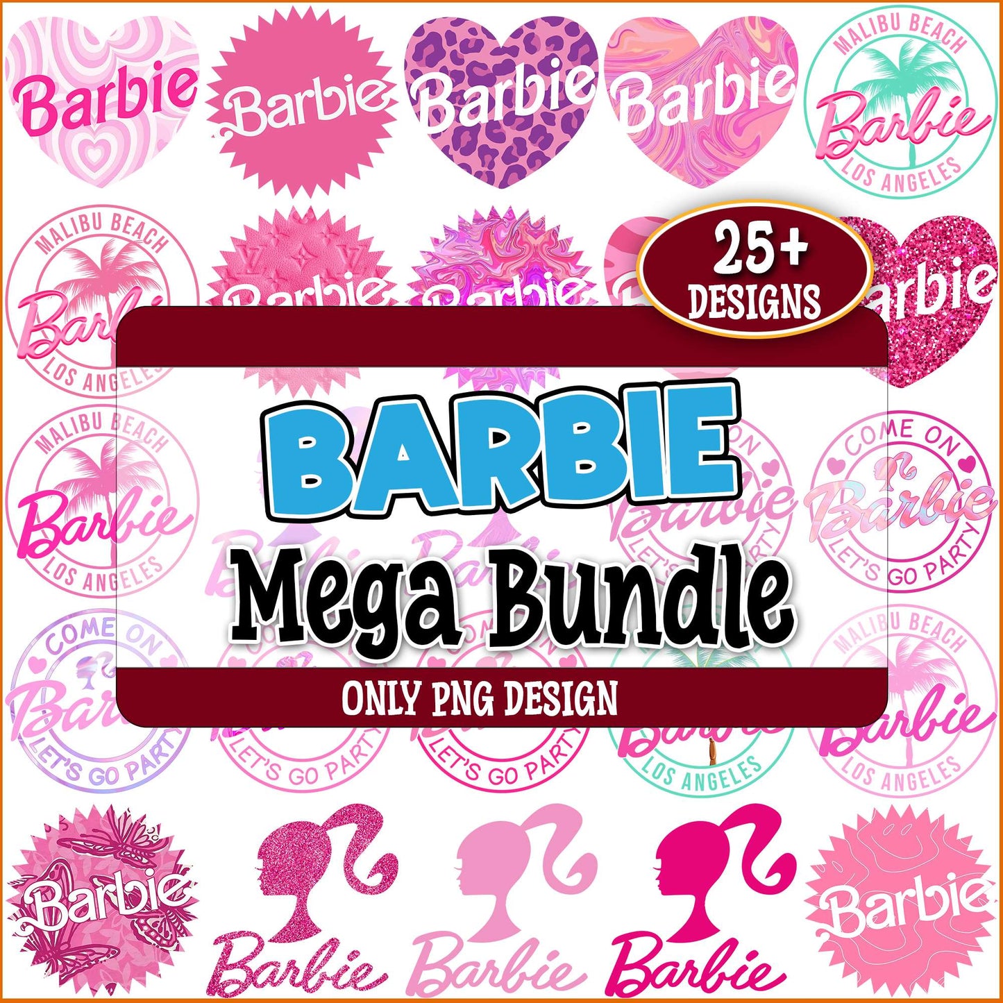 Barbie go party png bundle